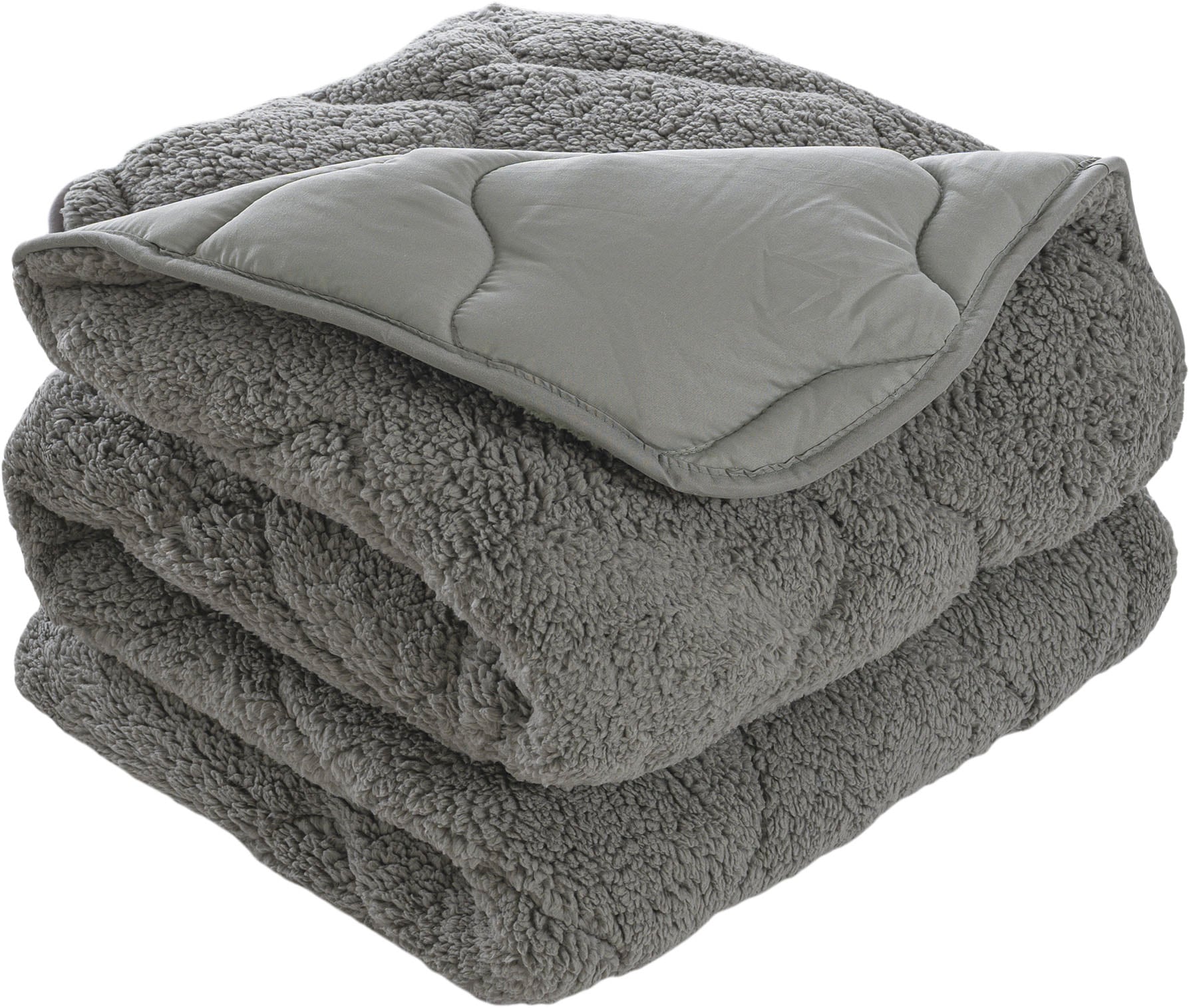 OTTO home Microfaserbettdecke »Elvia, Teddy Plüsch Bettdecke« warm 1 Stk. tlg. Warme Winter Uni Bettdecke