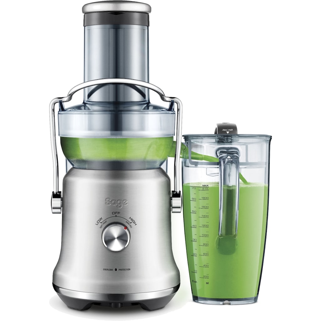 Sage Entsafter »SJE530BSS4 the Nutri Juicer® Cold Plus«, 1300 W, Gebürstetes Edelstahlgrau