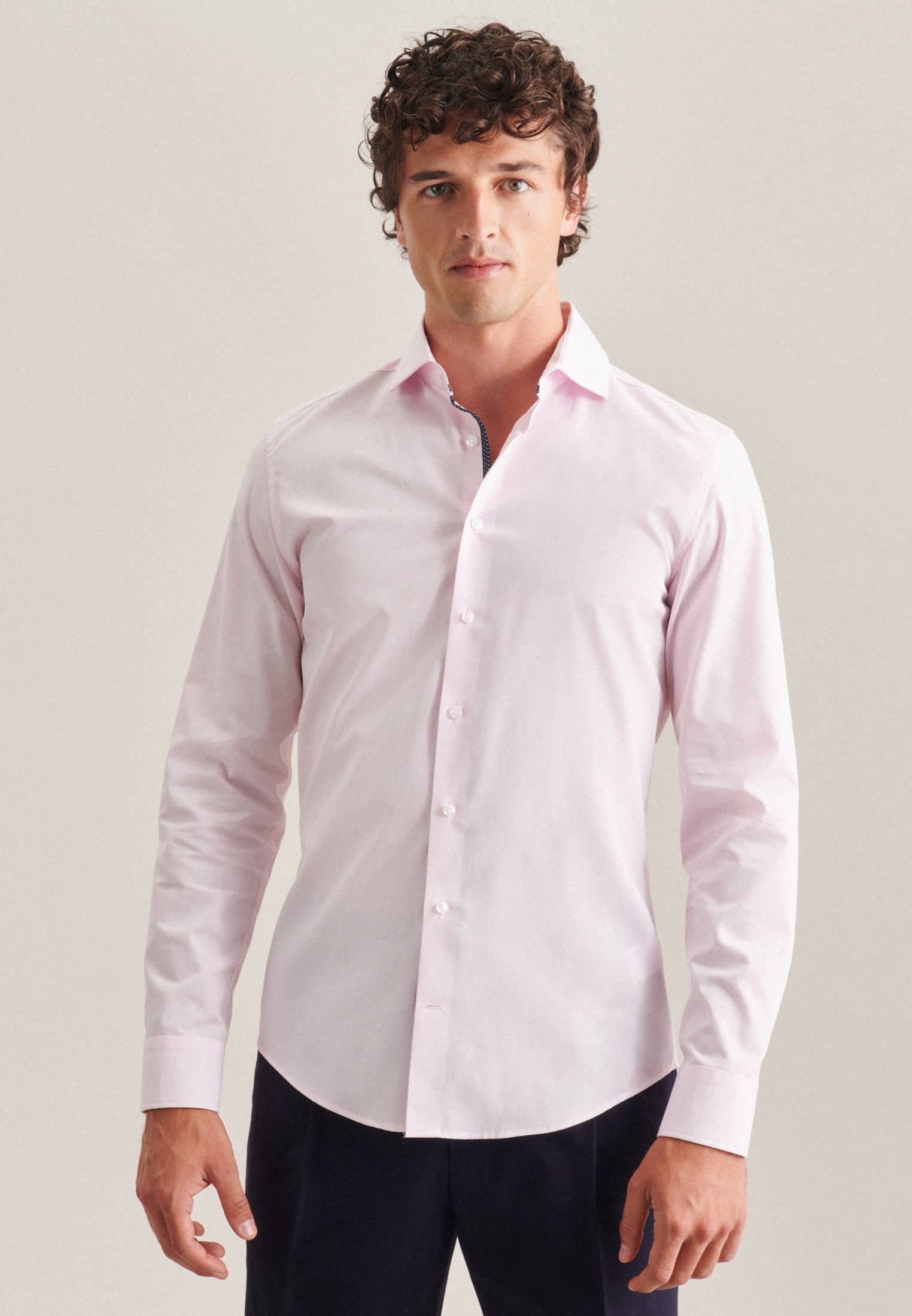 | BAUR ▷ seidensticker Kentkragen Langarm Uni Slim Businesshemd »Slim«, kaufen