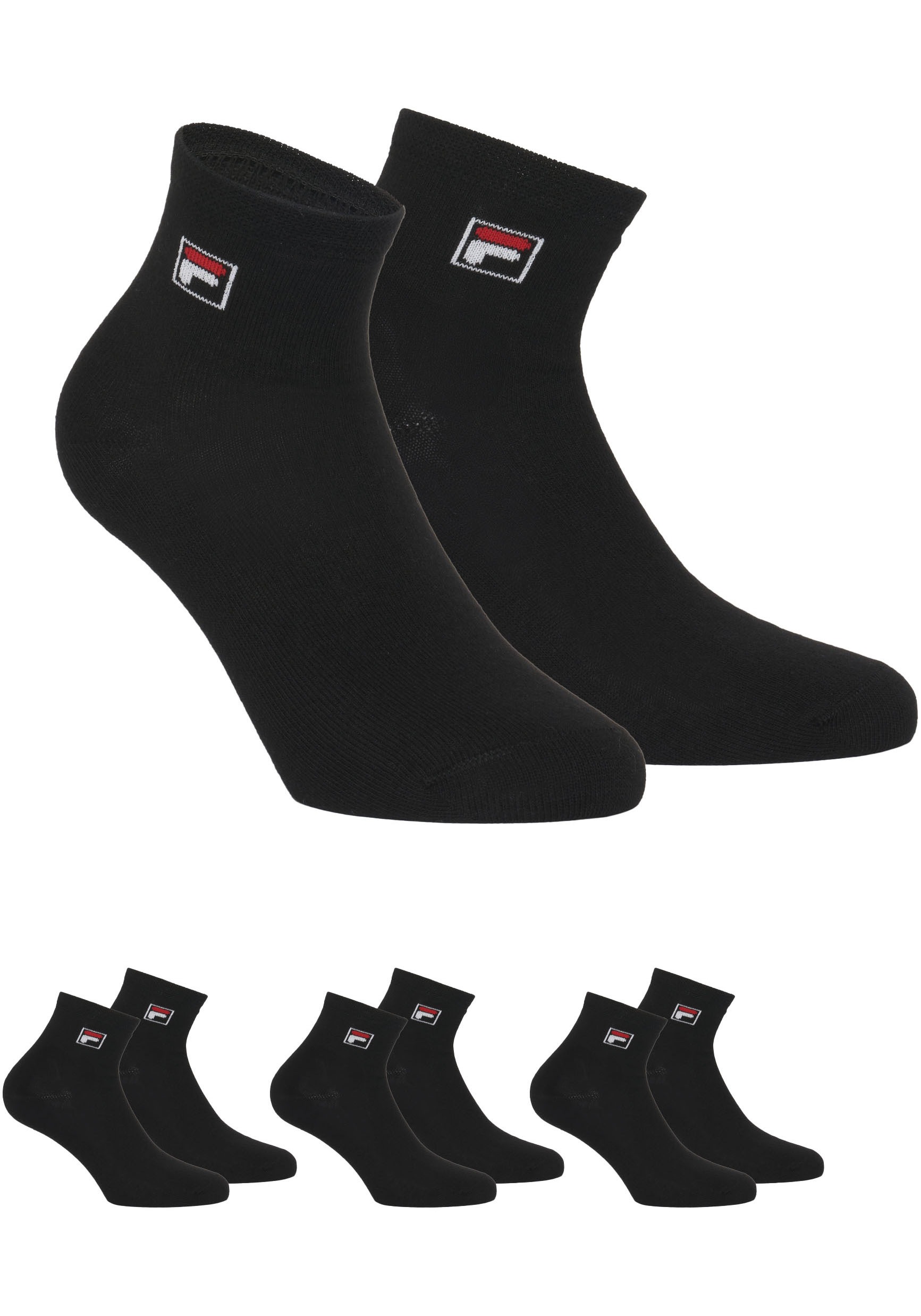 Fila Kurzsocken "UNISEX QUARTER PLAIN SOCKS" 3er Pack, 3 Paar tlg. mit eing günstig online kaufen