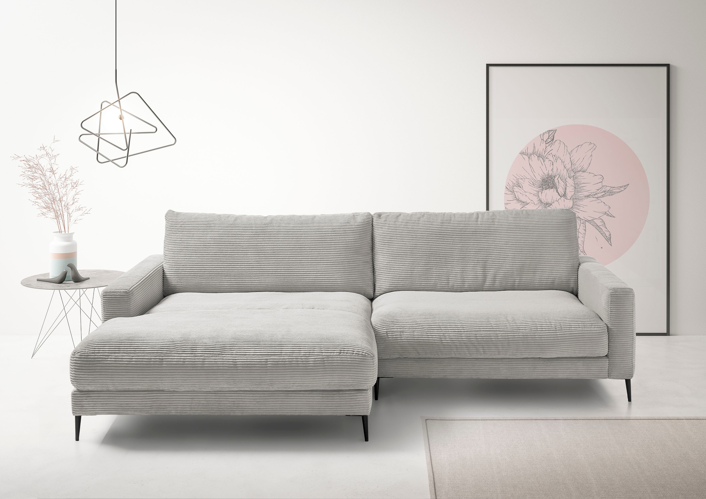 INOSIGN Ecksofa "Downtown, B/T/H: 272/190/84 cm L-Form", weicher Sitzkomfor günstig online kaufen