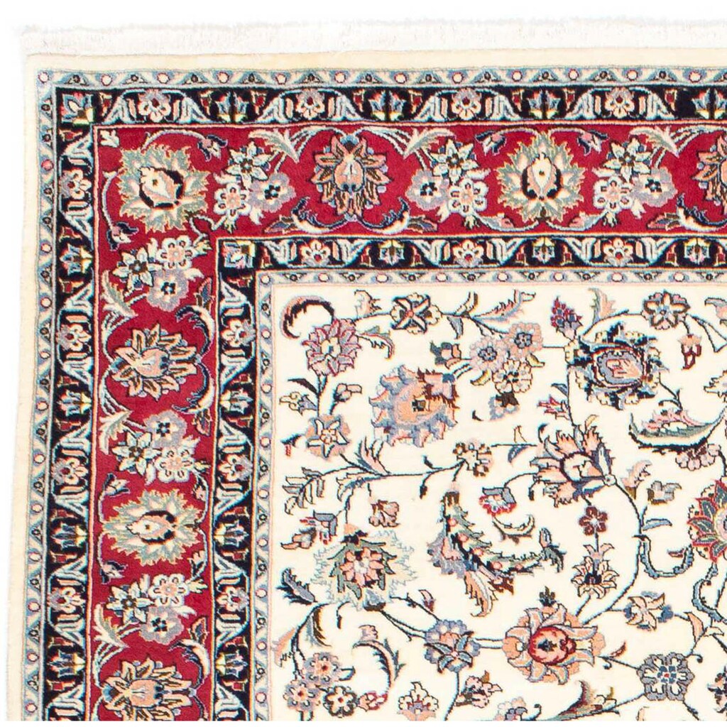 Wohnen Teppiche morgenland Wollteppich »Kaschmar Blumenmuster Blu scuro 290 x 194 cm«, rechteckig, 1 mm Höhe, Unikat mit Zertifi Wohnen Teppiche morgenland Wollteppich »Kaschmar Blumenmuster Blu scuro 290 x 194 cm«, rechteckig, 1 mm Höhe, Unikat mit Zertifi