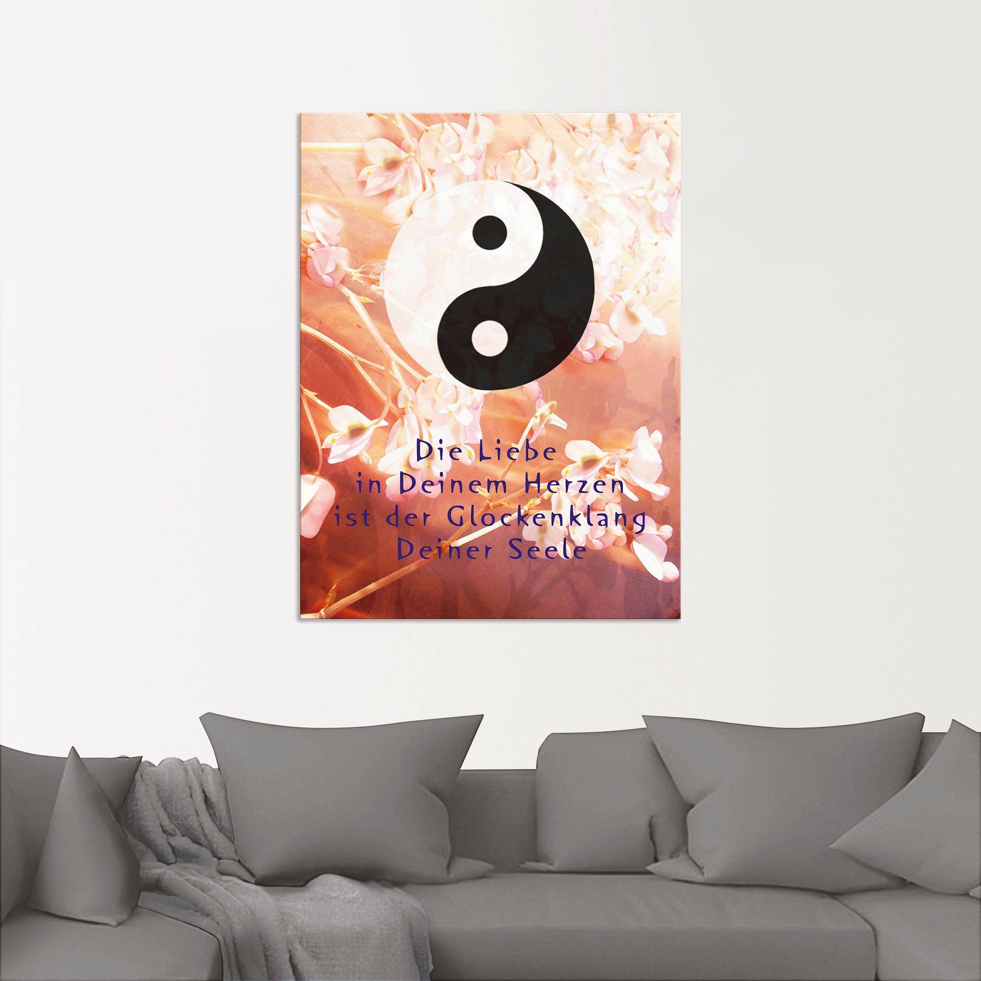 Artland Wandbild »Yin Yang Glockenklang«, Spirituelle Bilder, (1 St.), als Poster, Wandaufkleber in verschied. Größen