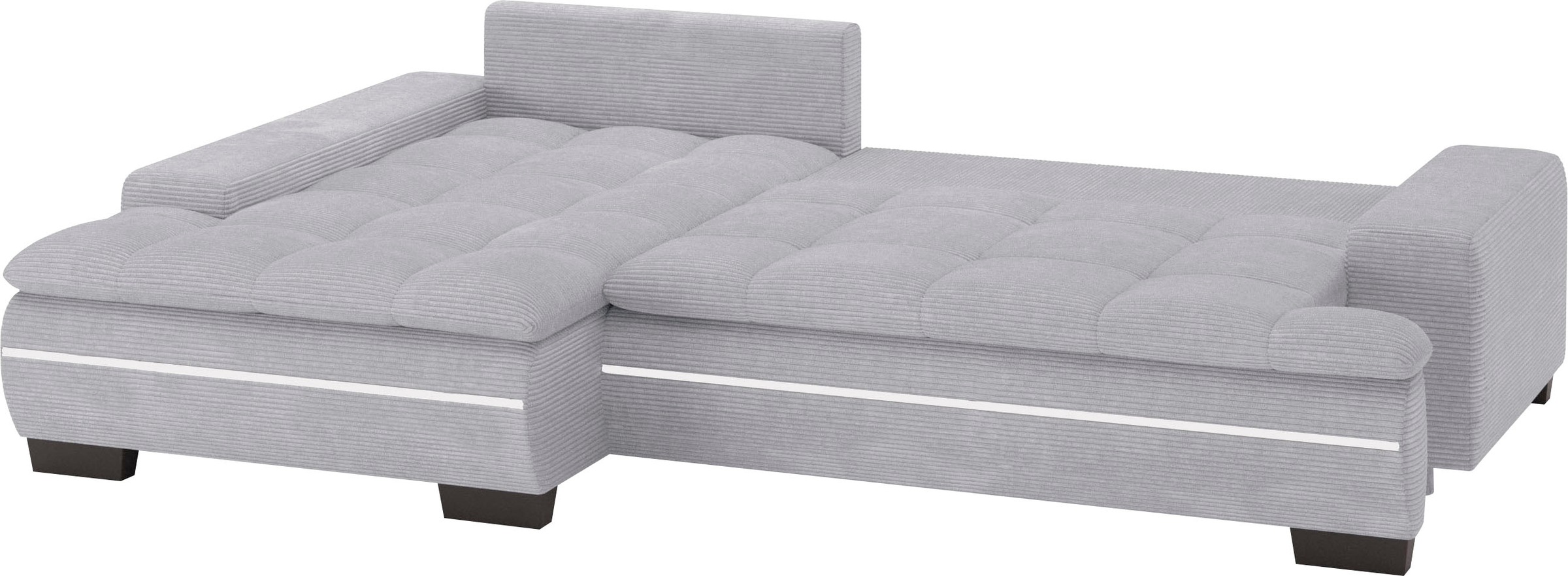 Mr. Couch Ecksofa »Haiti II, L-Form«, RGB-LED Beleuchtung, wahlweise mit Kaltschaum, Bett, Bettkasten