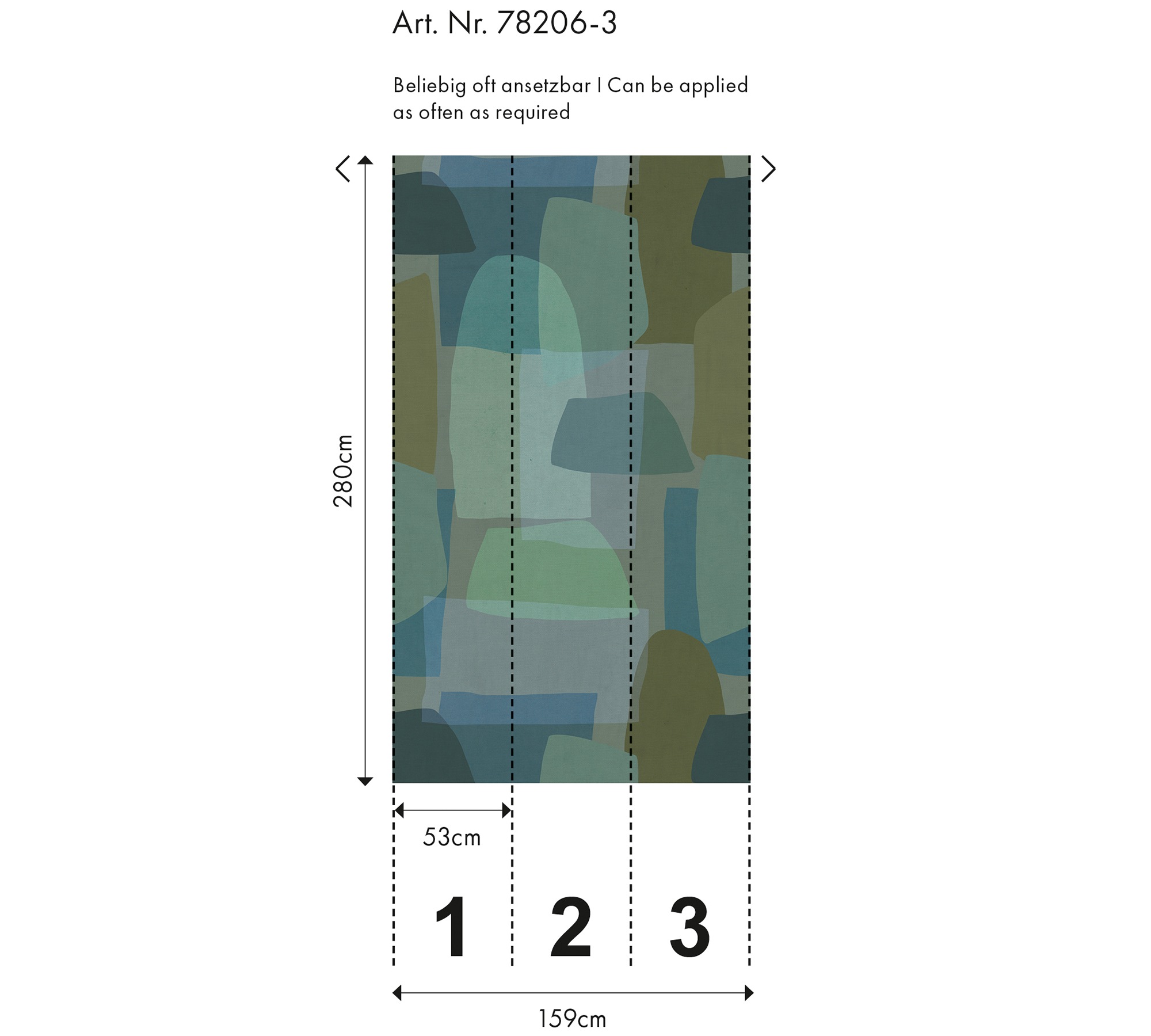 living walls Vliestapete »Florale Tapete Ginkgo-Blätter bunt Naturmotiv« matt glatt