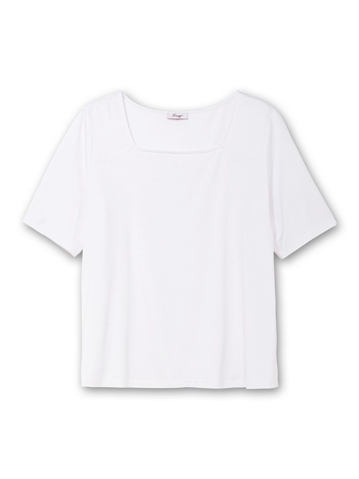 Sheego T-Shirt »Große Größen«, mit Karree-Ausschnitt, leicht tailliert