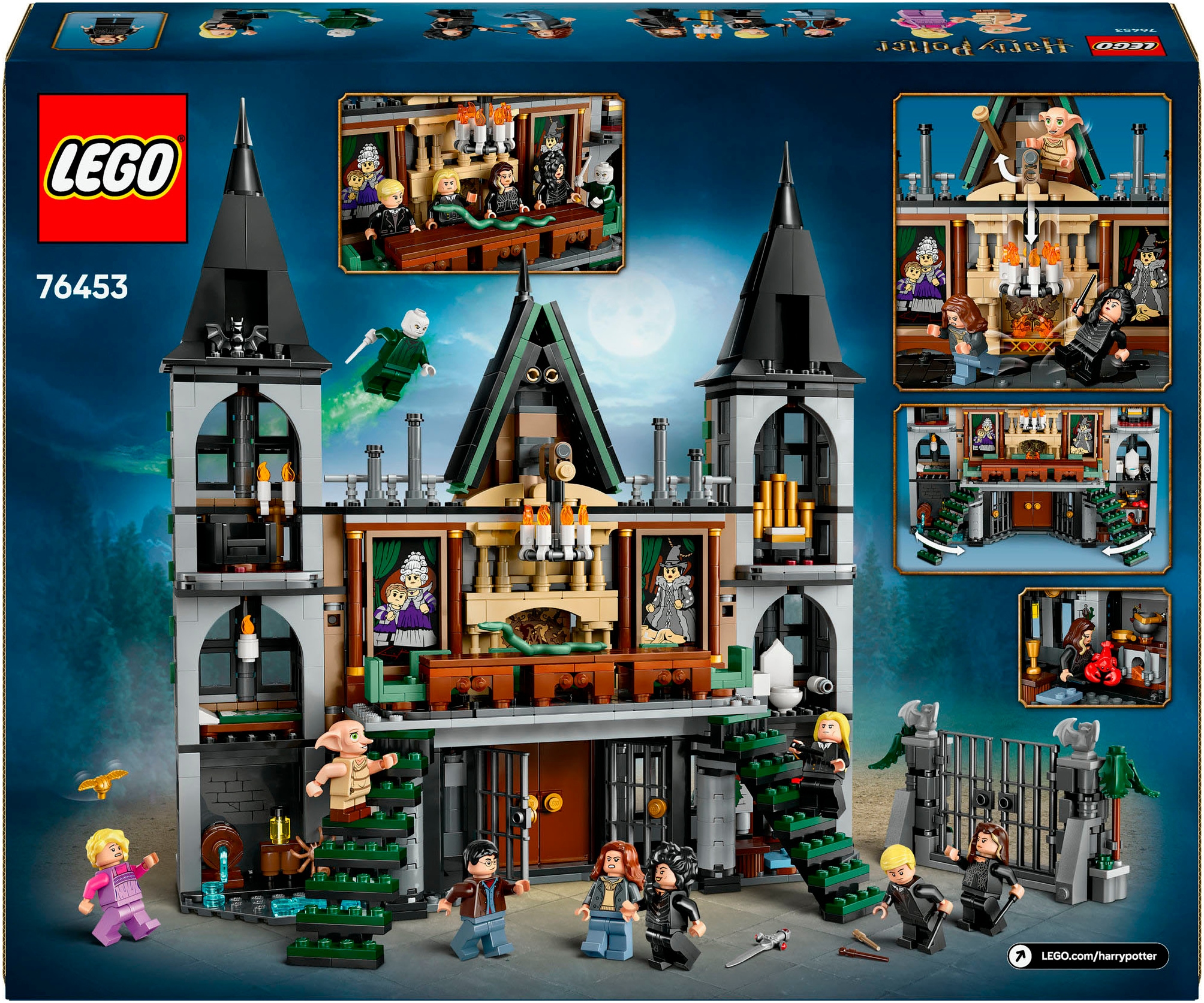 LEGO® Konstruktionsspielsteine »Landsitz der Familie Malfoy (76453), LEGO Harry Potter«, (1601 St.), Made in Europe