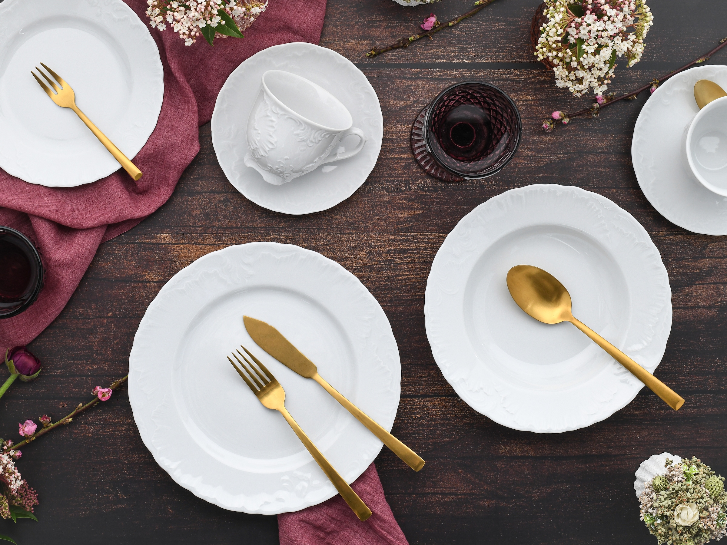 CreaTable Kombiservice »Rokoko, Service 30-tlg.« Daily Use, Zeitlos