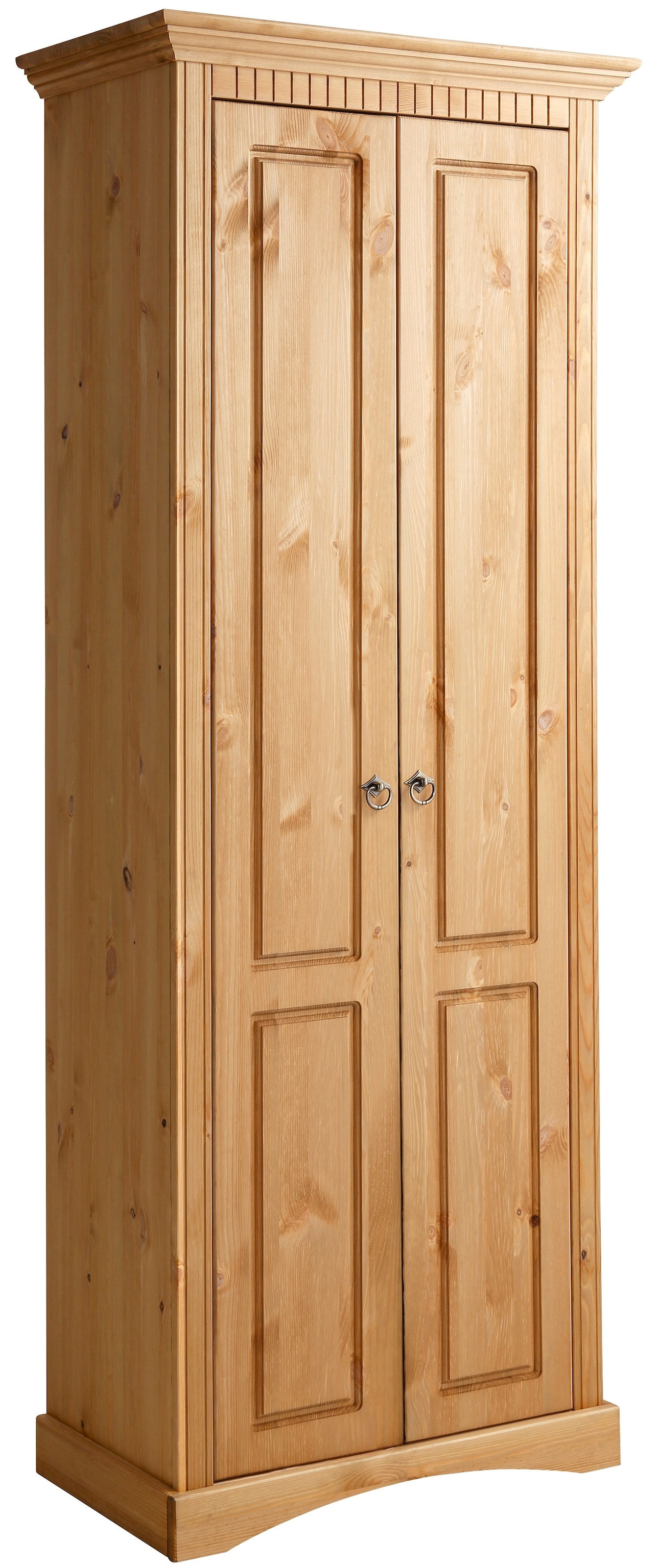 OTTO home Garderobenschrank "Rustic, Dielenschrank, Dielenmöbel, Landhausstil" Made in Europe, aus massiver Kiefer, Breite 71 cm, Kassettenoptik