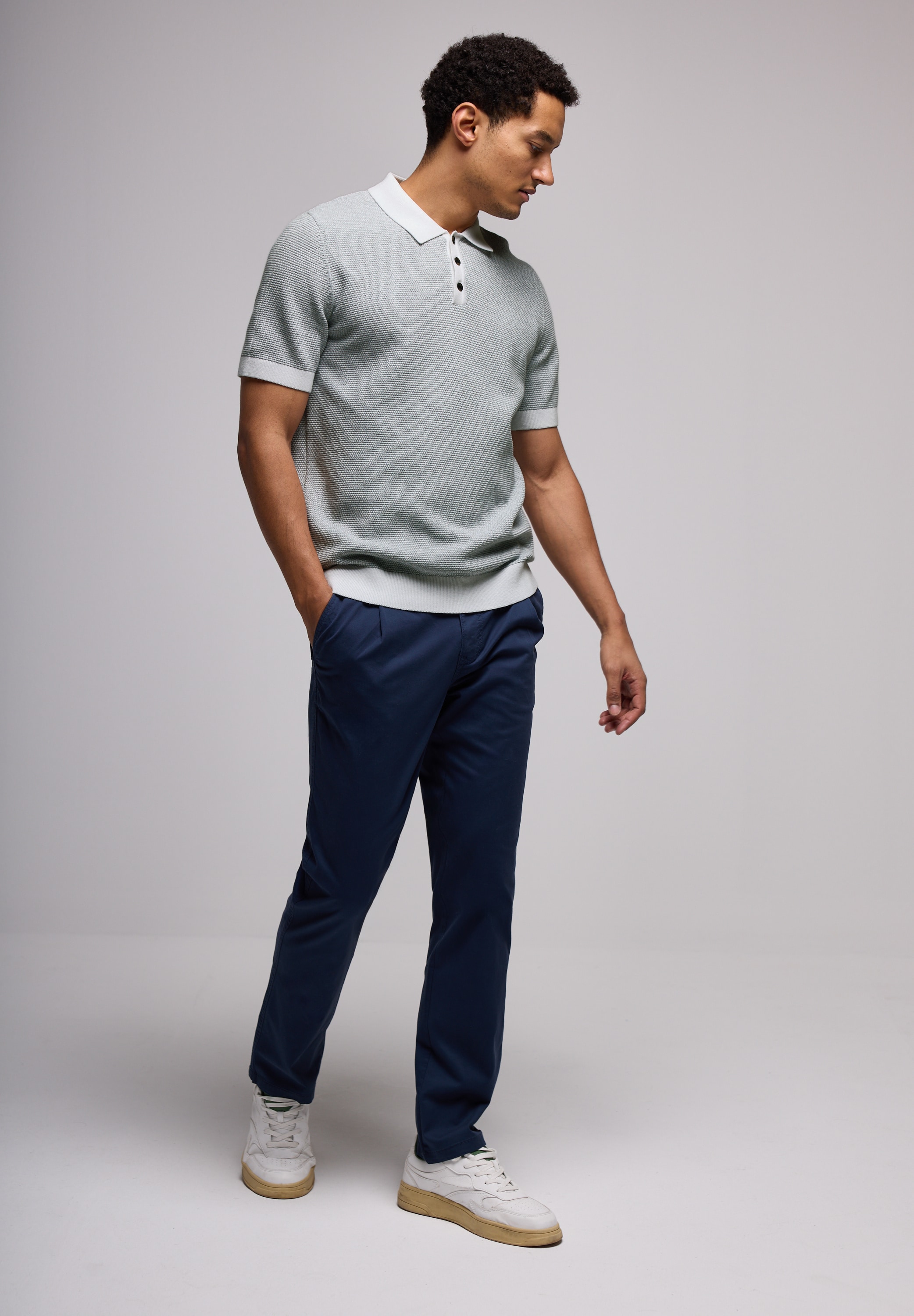 STREET ONE MEN Poloshirt, im soften Baumwoll-Mix