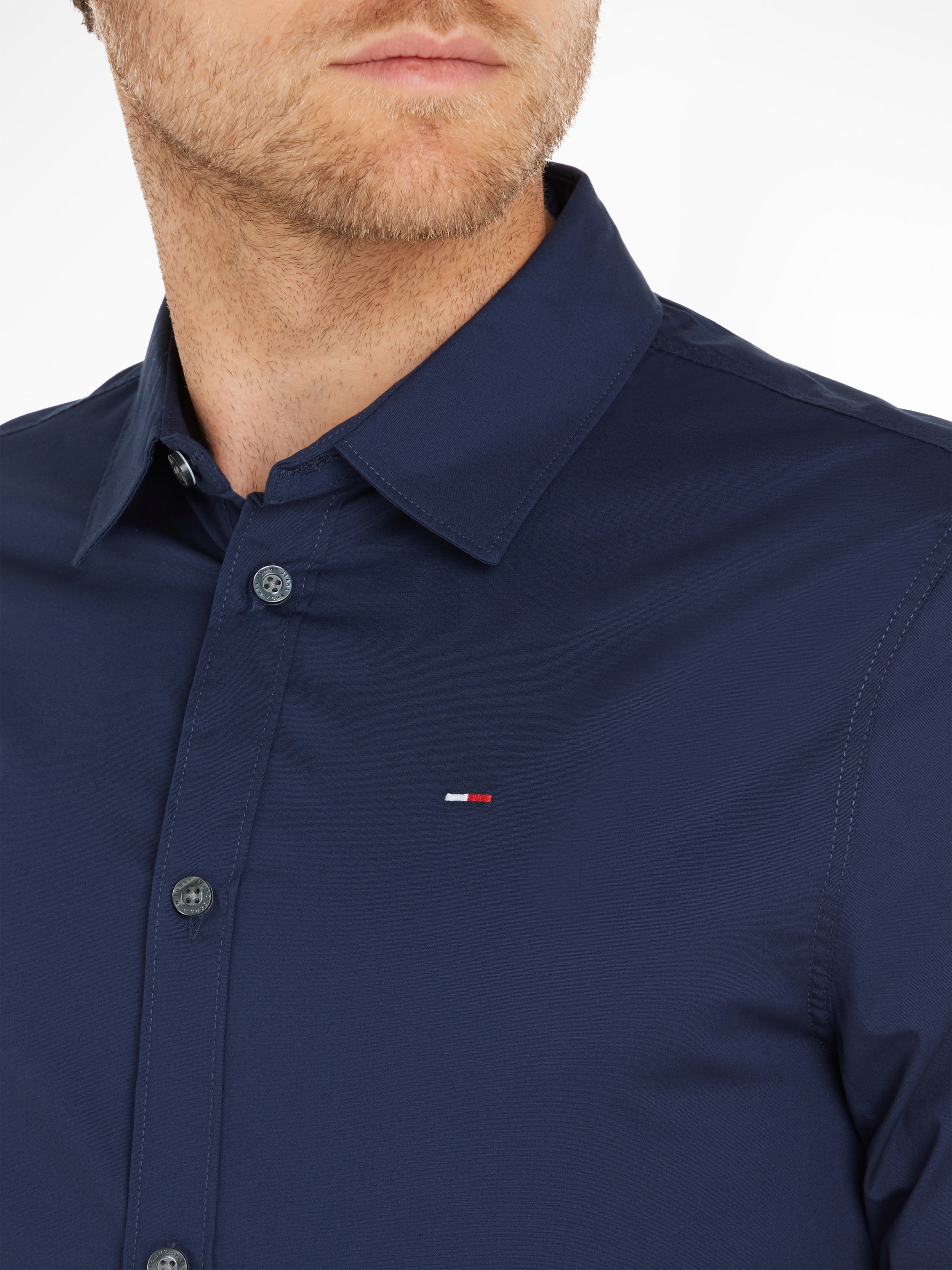 Thumbnail - Tommy Jeans Langarmhemd "Sabim Stretch Hemd Shirt" Stretch Hemd, Premium, Slim Fit, mit Elasthan