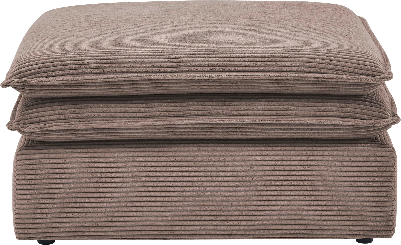Places of Style Sitzgruppe »PIAGGE«, (2 tlg.), 3-Sitzer-Sofa mit Bettfunktion und Loveseat-Hocker im Set