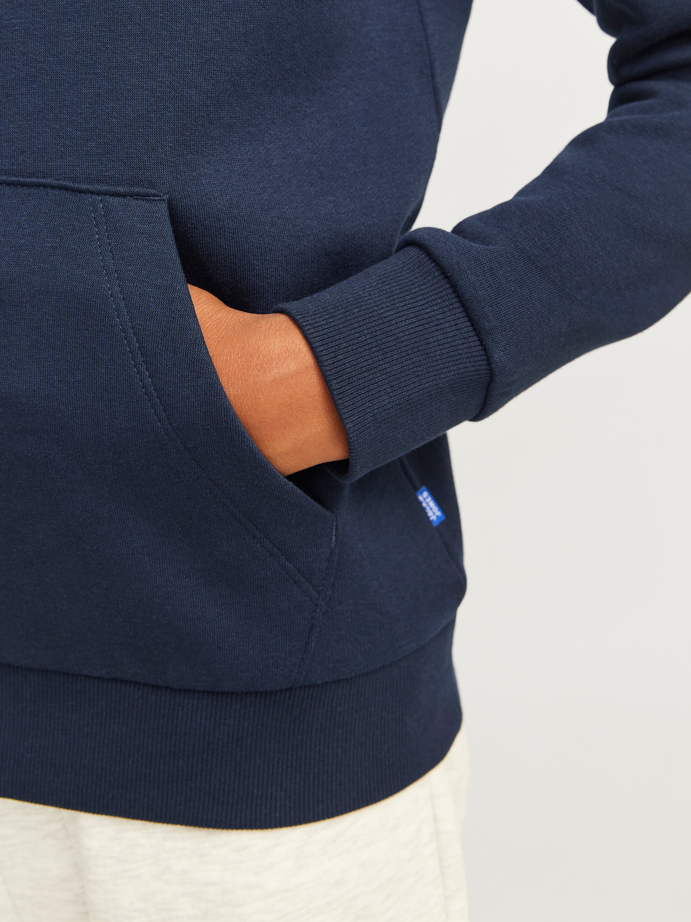 Thumbnail - Jack & Jones Junior Kapuzensweatshirt "JJECORP mit Druck, Kängurutasche, pflegeleicht", Baumwollmischung, regular fit