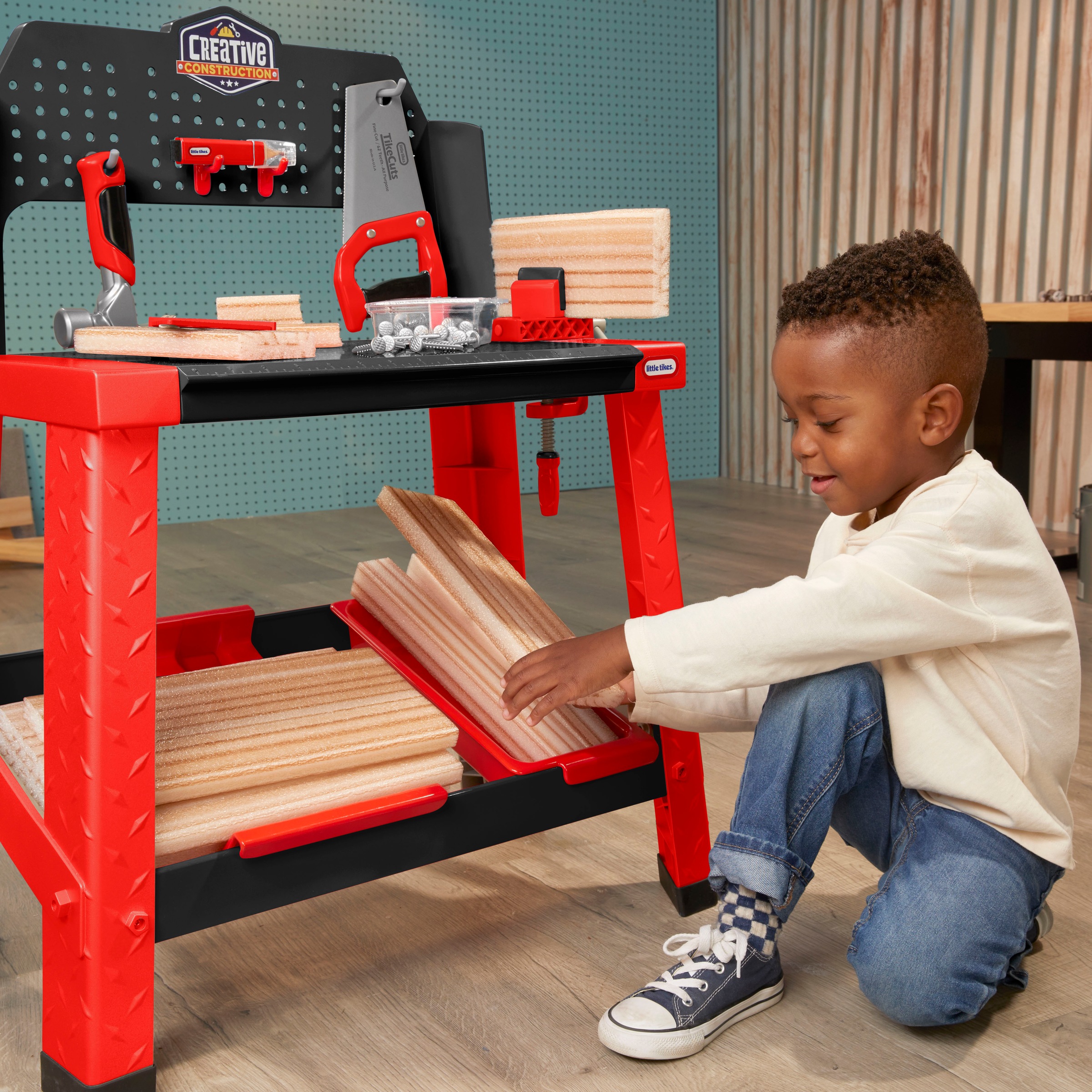 Little Tikes® Spielwerkbank »Creative Construction - Werkbank«, mit Zubehör