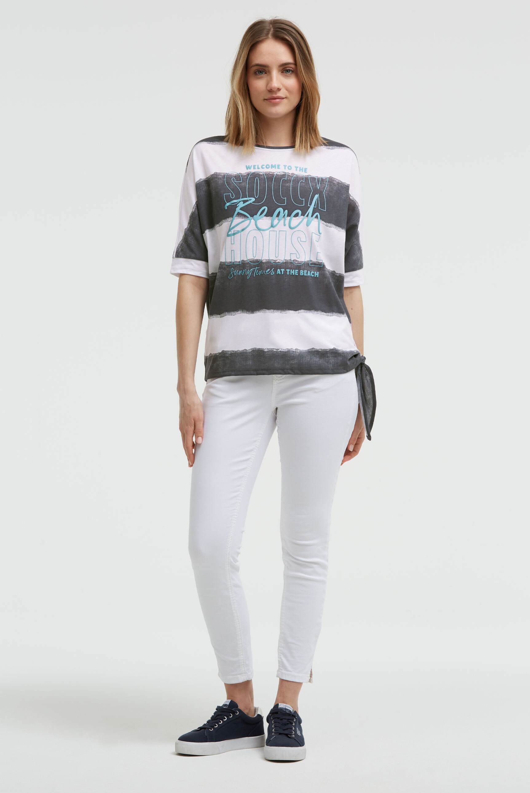 SOCCX Rundhalsshirt mit Baumwolle