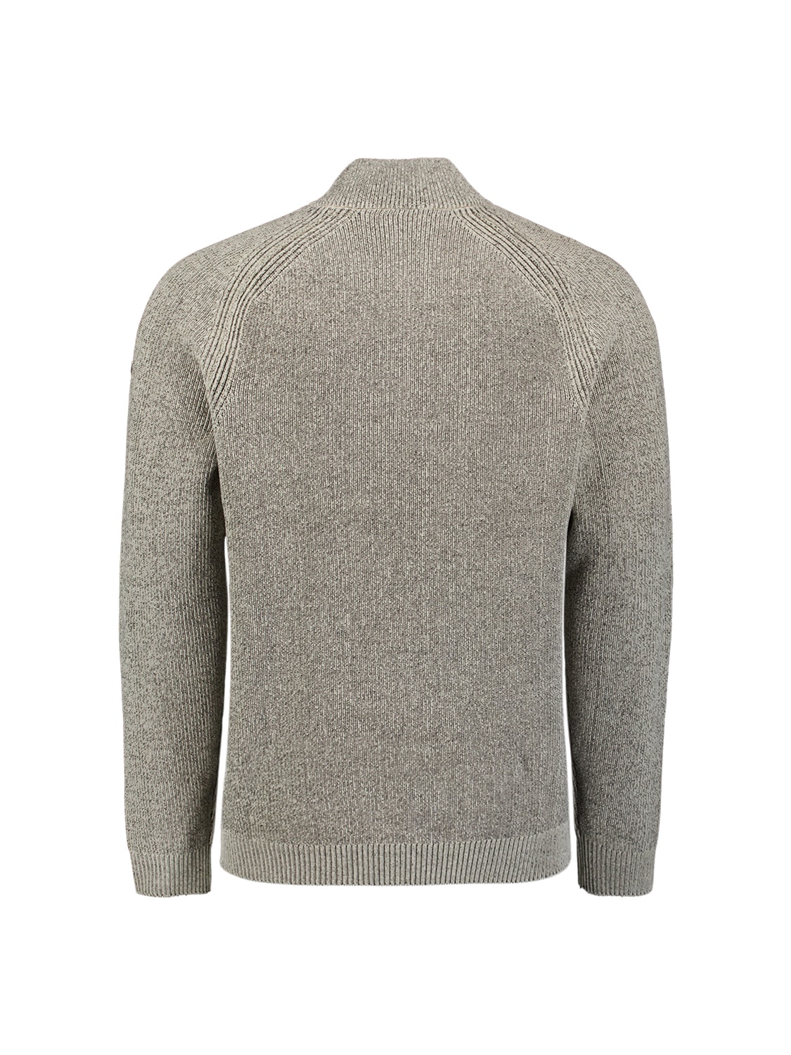 NO EXCESS Stehkragenpullover »No Excess Melierter Half-Zip-Pullover«
