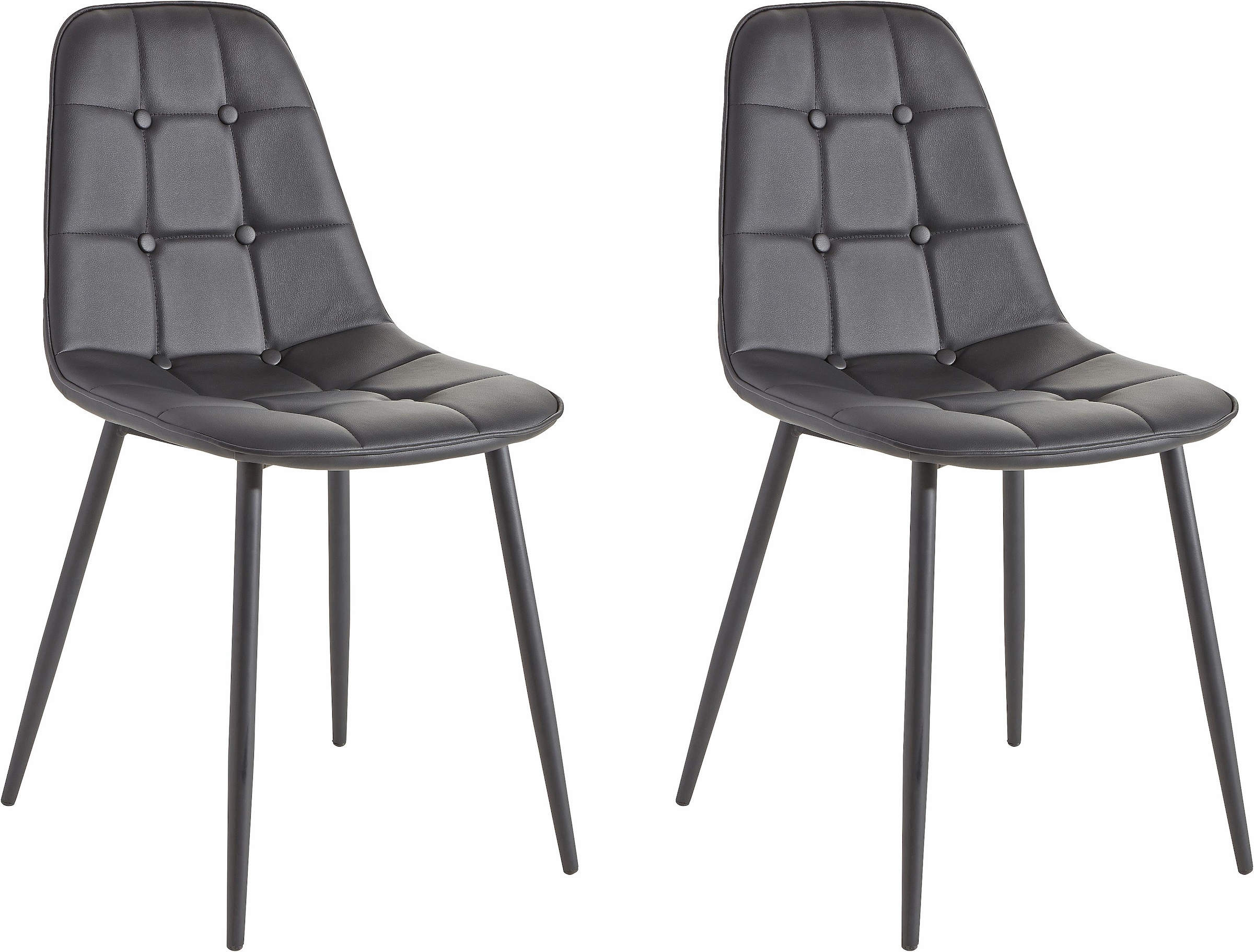 INOSIGN Essgruppe Esstisch, Breite 160 cm und 4 Esszimmerstühle, Bezug in K günstig online kaufen