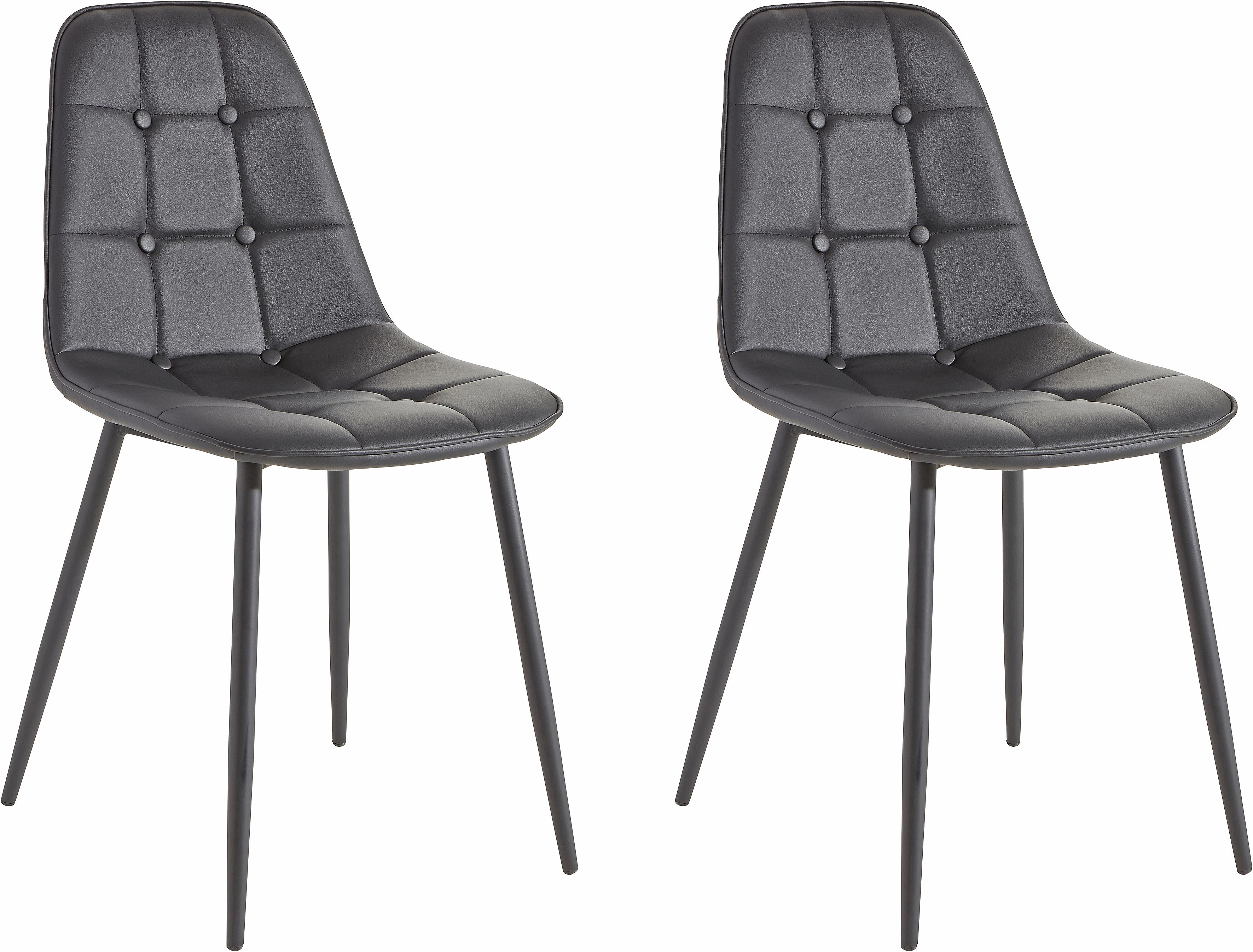 OTTO home 5 Stk. tlg. Esstisch, Breite 160 cm und 4 Esszimmerstühle, Bezug in Kunstleder