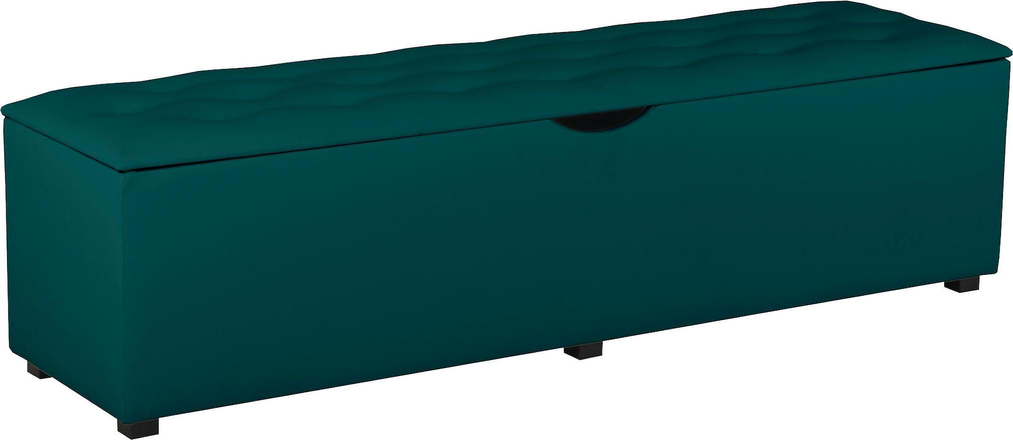 Places of Style Hockerbank »Knobbed«, Hockerbank mit Stauraum, Breite 120 cm und 160 cm