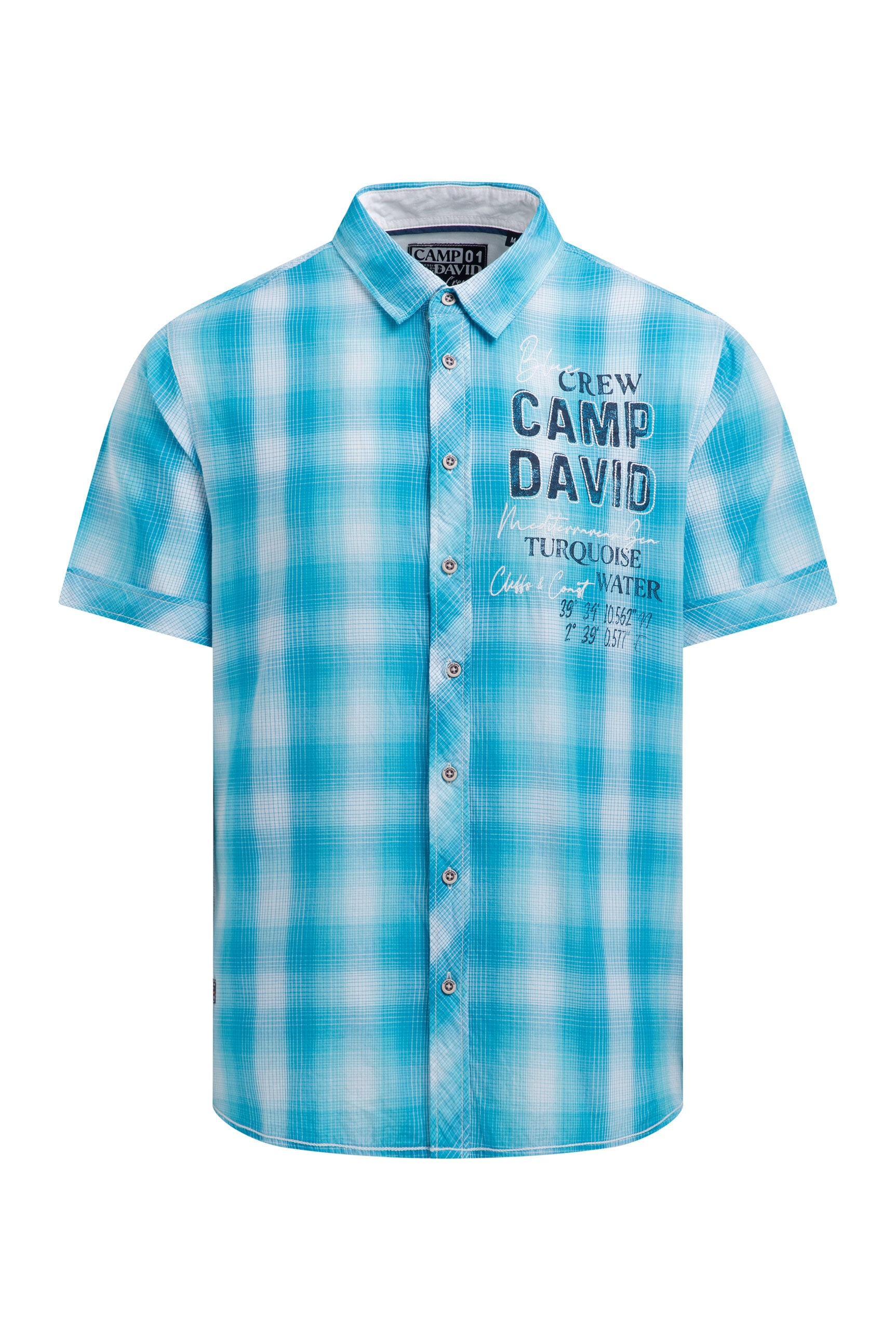 CAMP DAVID Kurzarmhemd aus Baumwolle