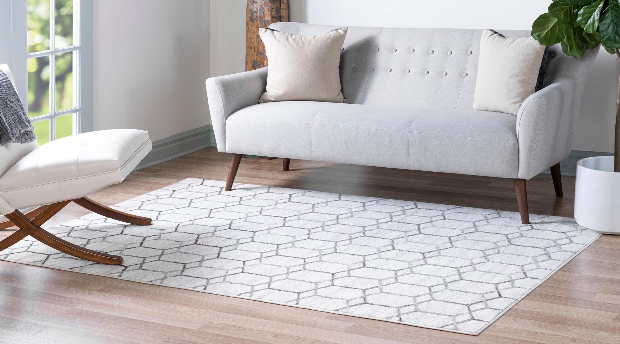 Myflair Möbel & Accessoires Teppich »Titan Trellis Lagerräumung«, rechteckig, 13 mm Höhe, Kurzflor, gewebt, modernes geometrisches Design