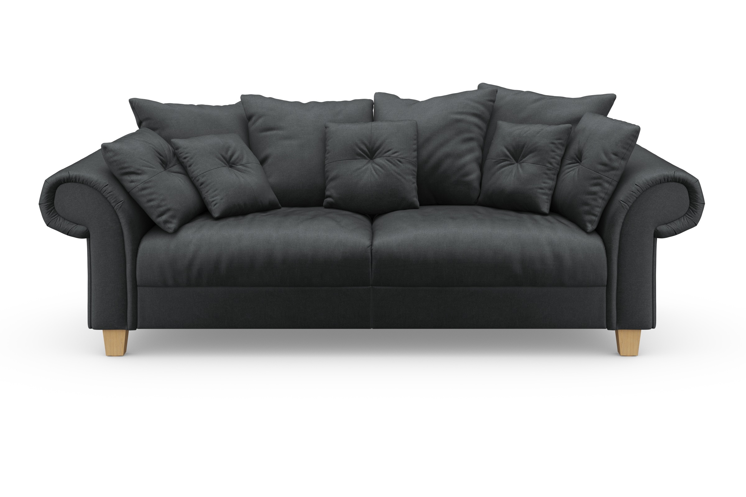 Home affaire Big-Sofa "Queenie Megasofa", (2 St.), mit weichem Sitzkomfort günstig online kaufen