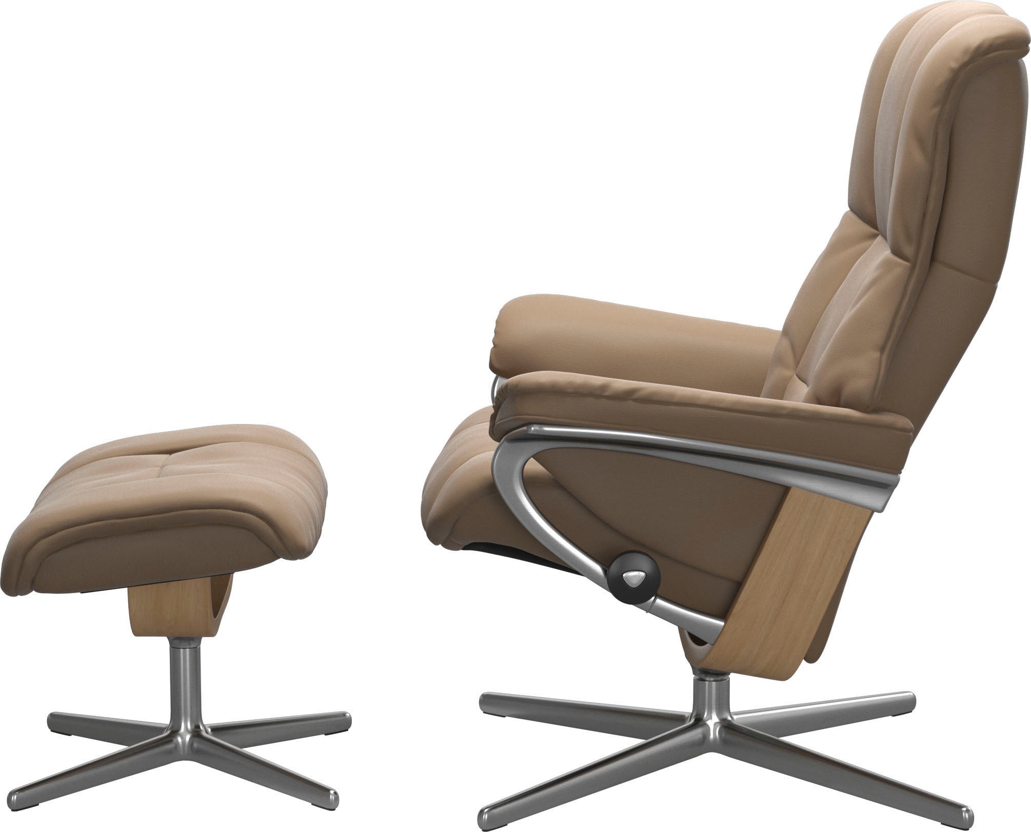 Stressless® Fußhocker »Mayfair«, mit Cross Base, Größe S, M & L, Holzakzent Eiche