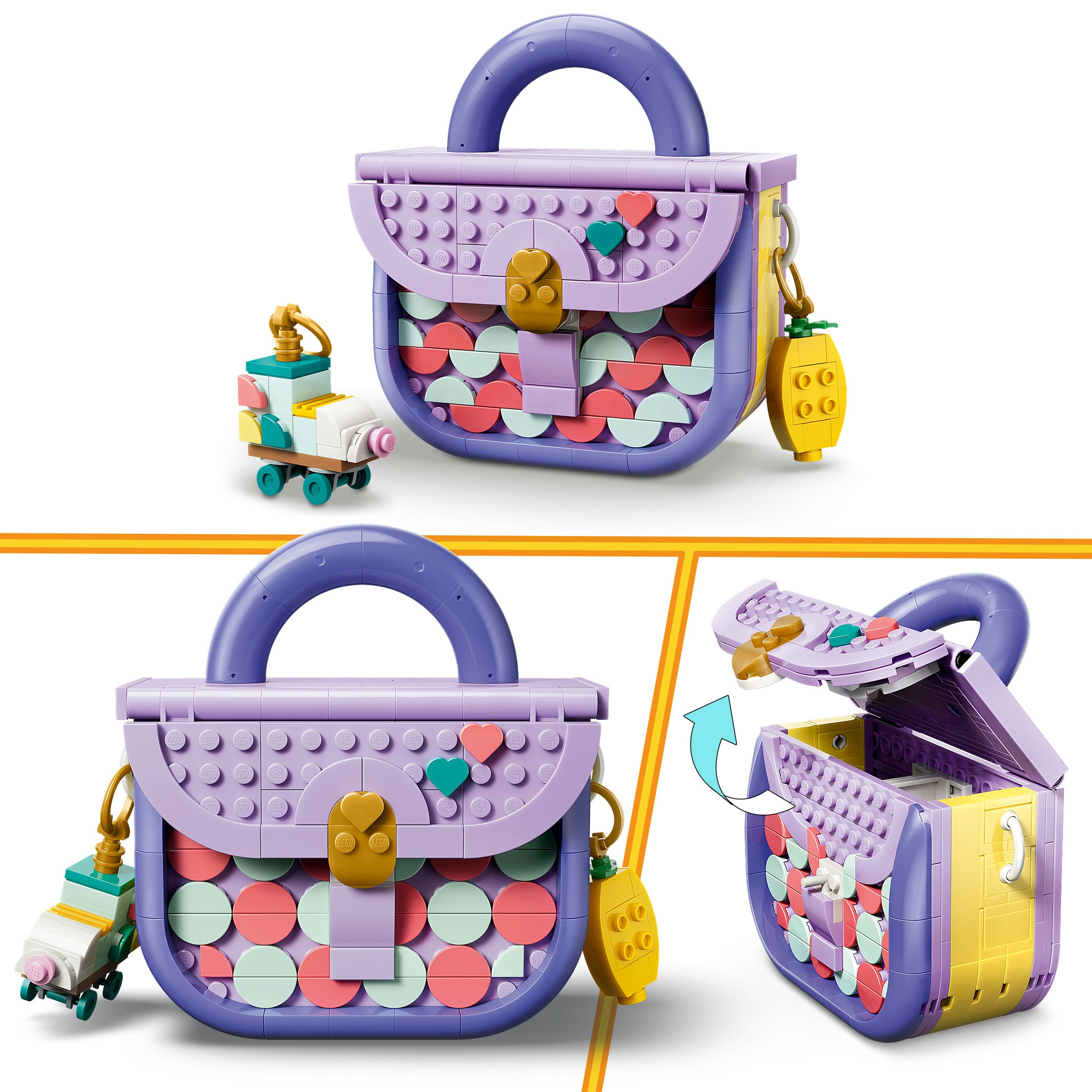 LEGO® Konstruktionsspielsteine »Modische Tasche mit Staufach (31391), LEGO Creator« Made in Europe