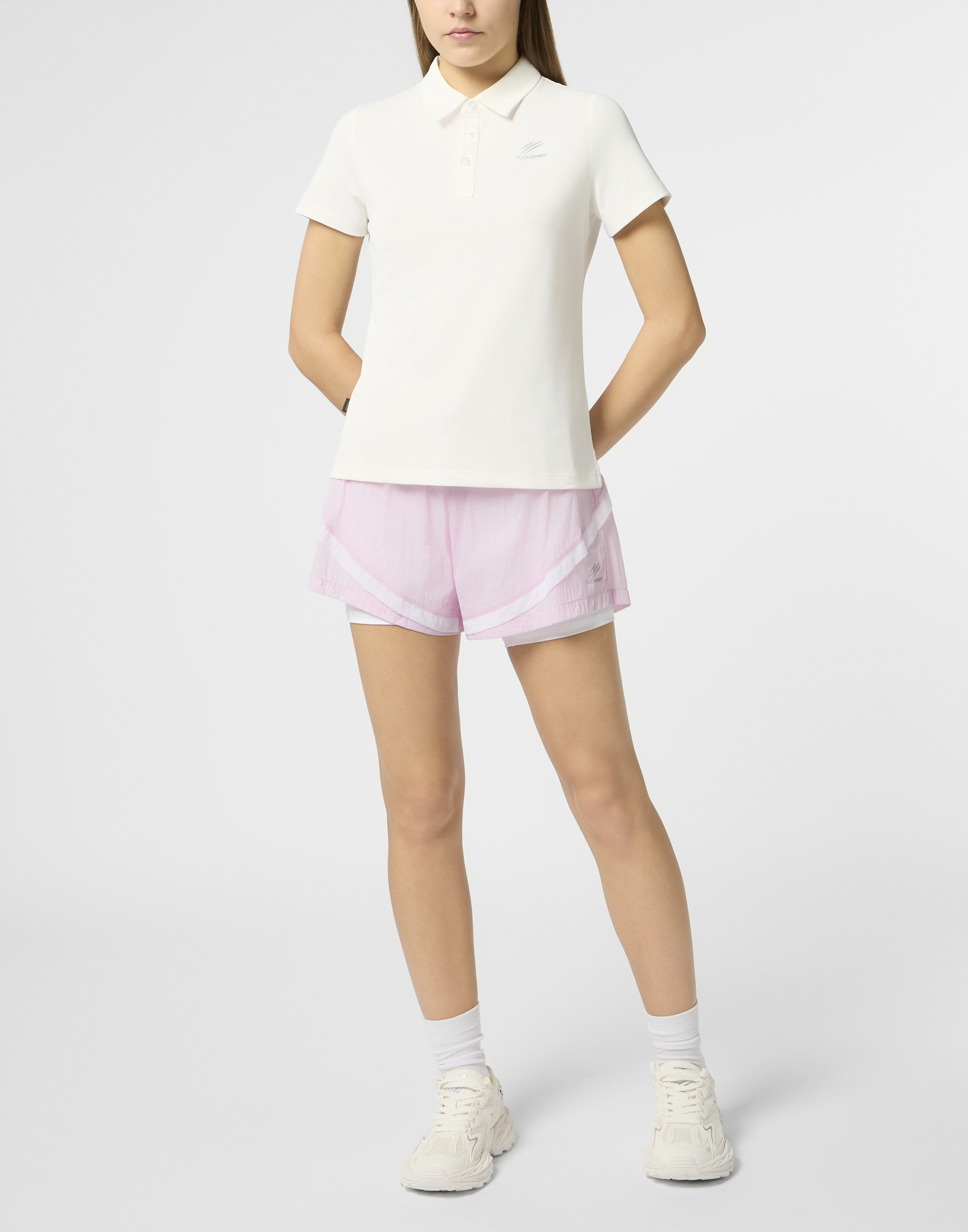 PLEIN SPORT Poloshirt »Pique Polo T-Shirt Reflective Scratch«