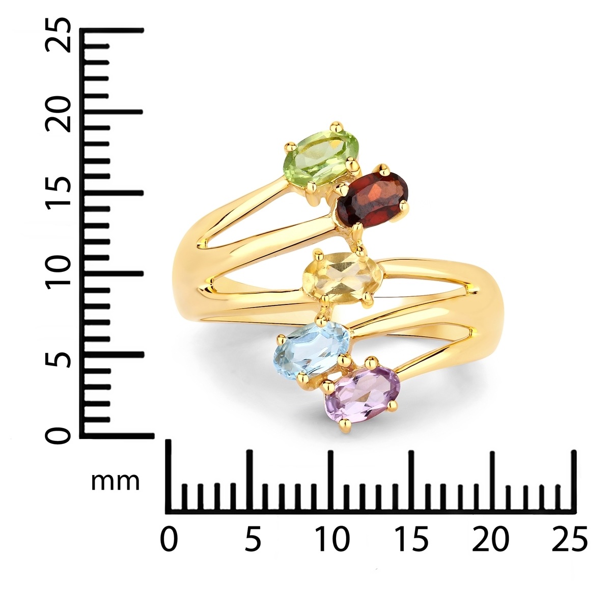 Rafaela Donata K739 Cocktail Ring Yellow Gold Size 52 3