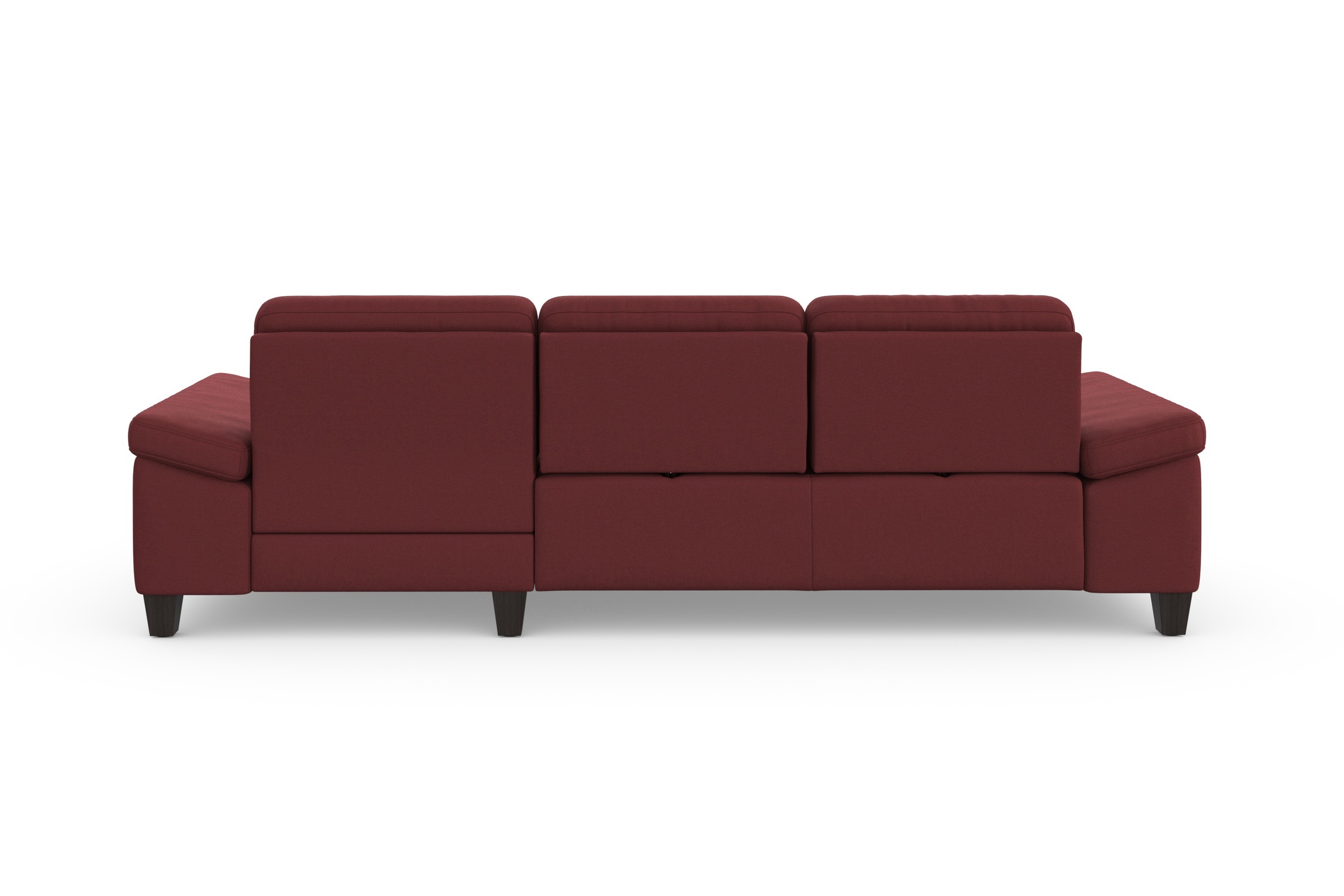 sit&more Ecksofa »Westham L-Form«, Recamiere, mit oder ohne Bettfunktion, Bettkasten, Füße wengefarben