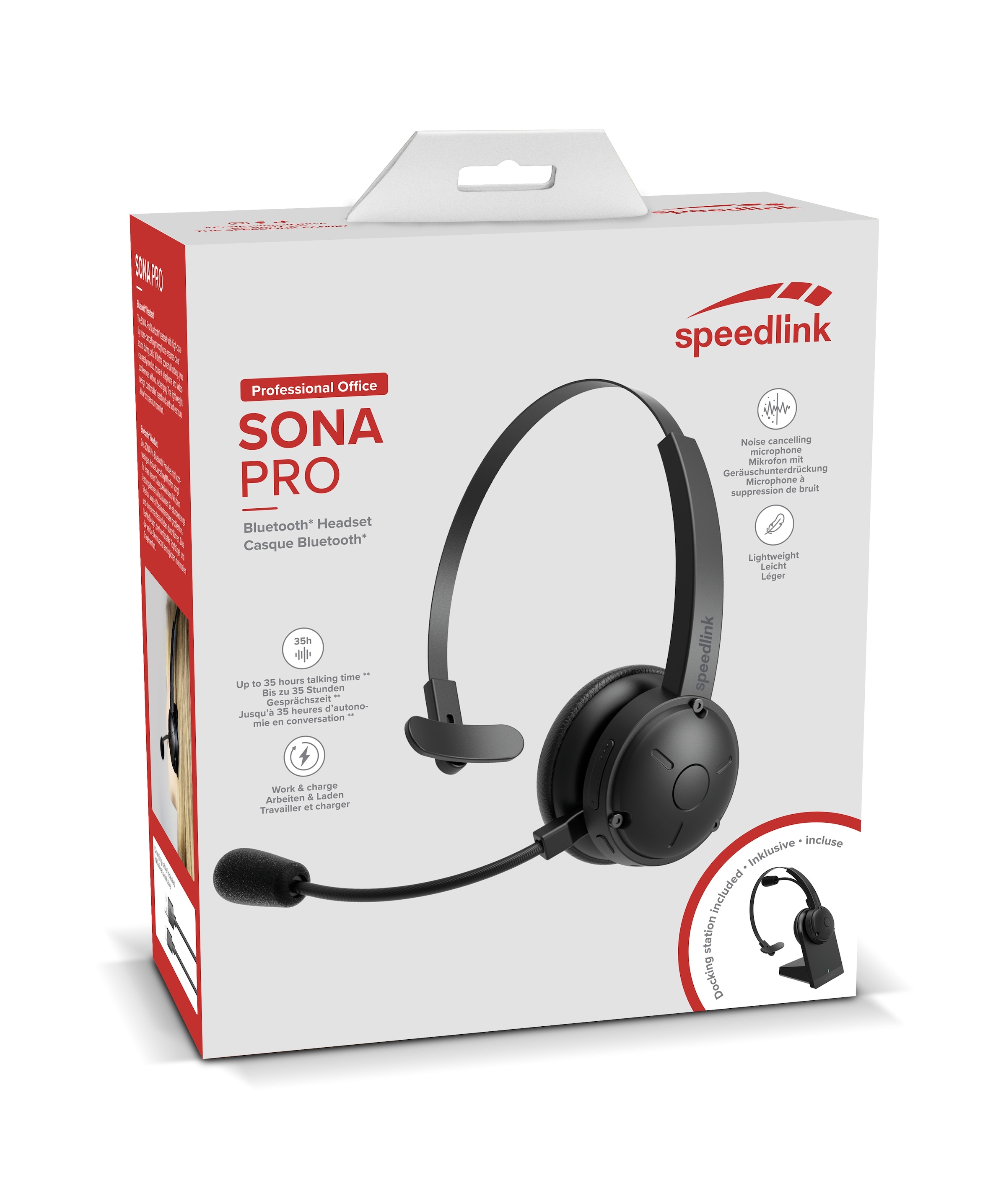 Speedlink Wireless-Headset »SONA PRO Bluetooth Chat Headset«, mit Noise-Cancelling-Mikrofon