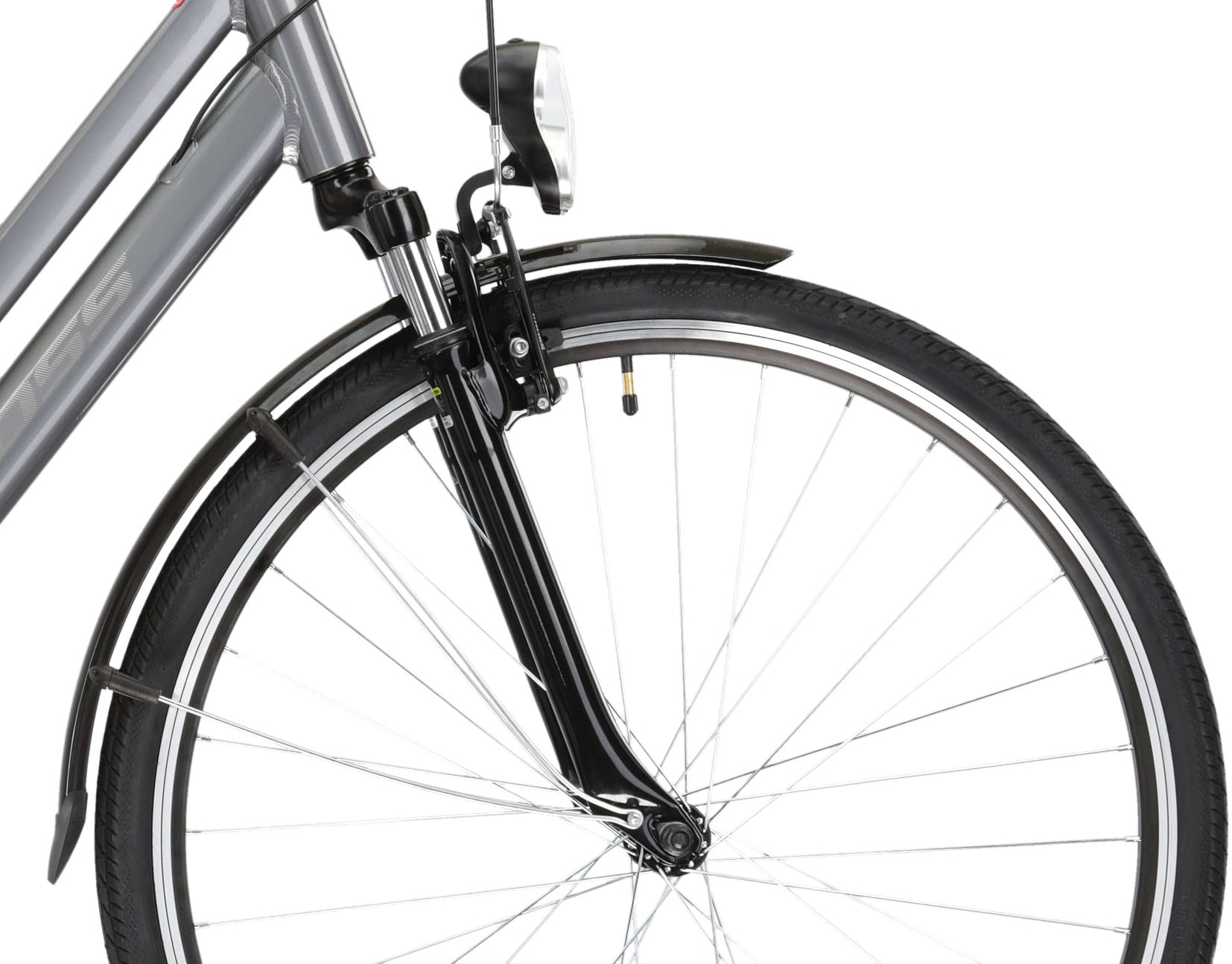 Kross Cityrad »KROSS Citybike Sentio 1.0 grau 6 Gänge«, 6 Gang, Shimano, TOURNEY TZ500 Schaltwerk, Kettenschaltung