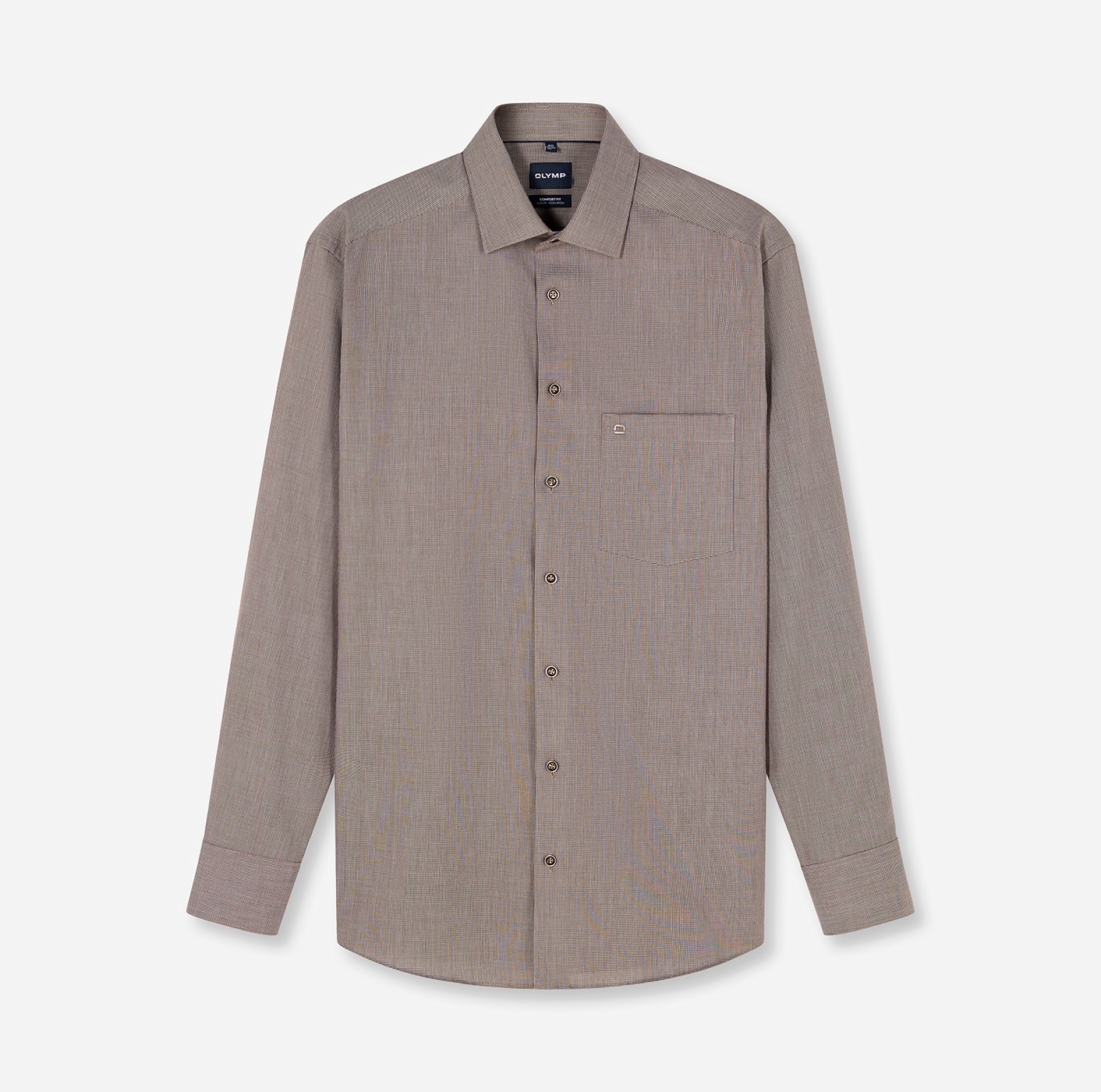 OLYMP Langarmhemd "Luxor" Businesshemd, New-Kentkragen, Comfort Fit