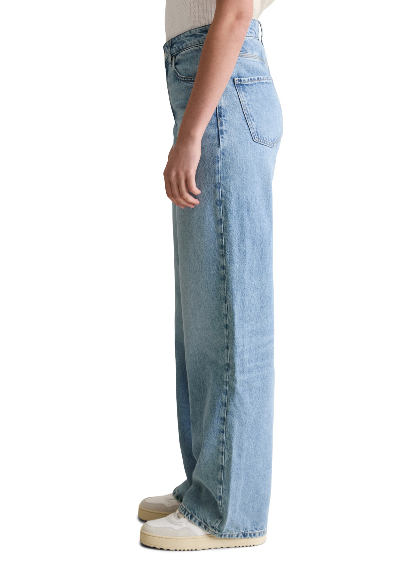 Marc OPolo DENIM Weite Jeans "aus leichter Bio-Baumwoll-Qualität" günstig online kaufen