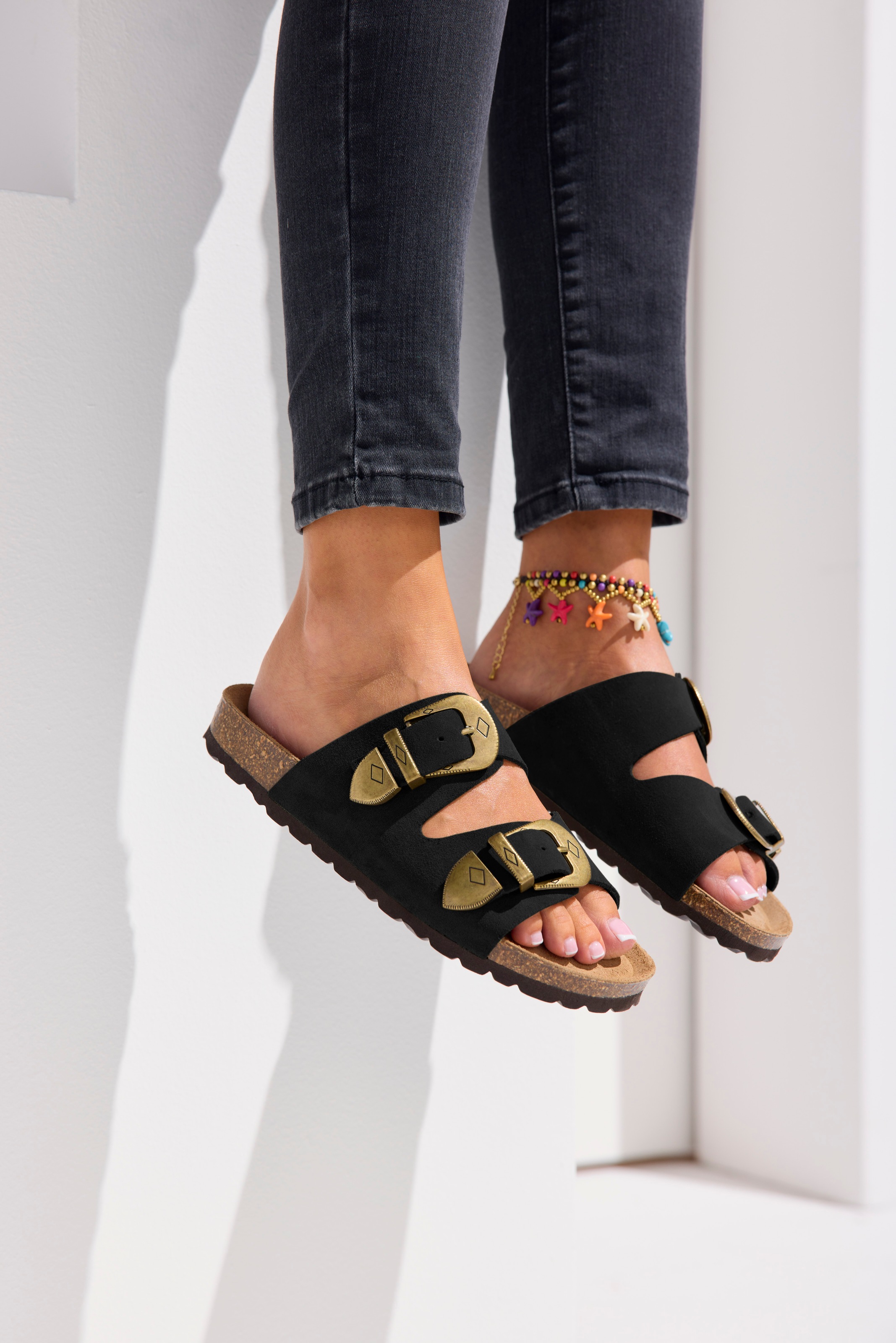 French Connection Pantolette »Mule, Sandale,«  Sandale, Pantolette aus Leder