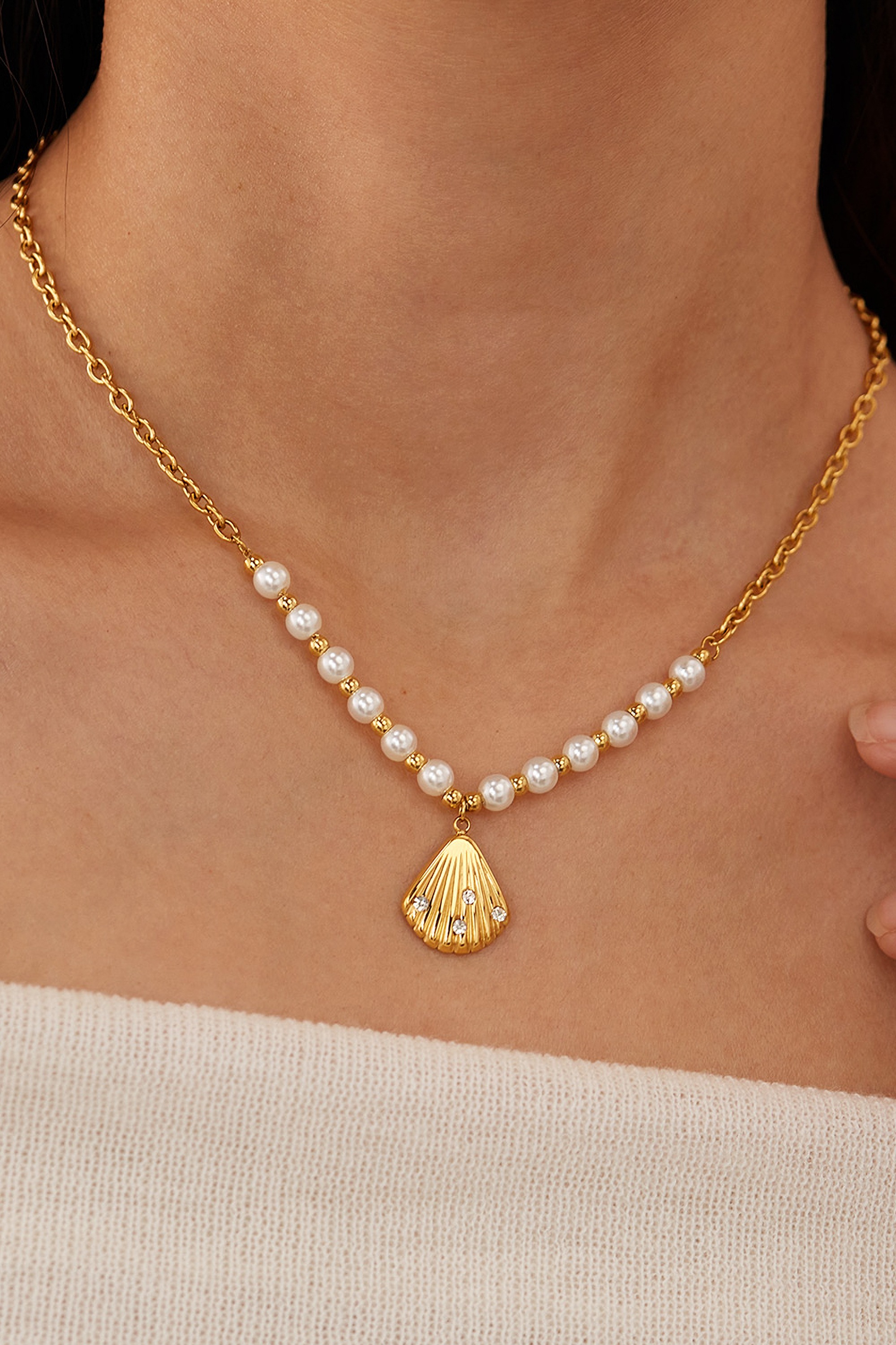 COLLEZIONE ALESSANDRO Kette mit Anhänger "Muschel" mit filigranem Muschel-A günstig online kaufen