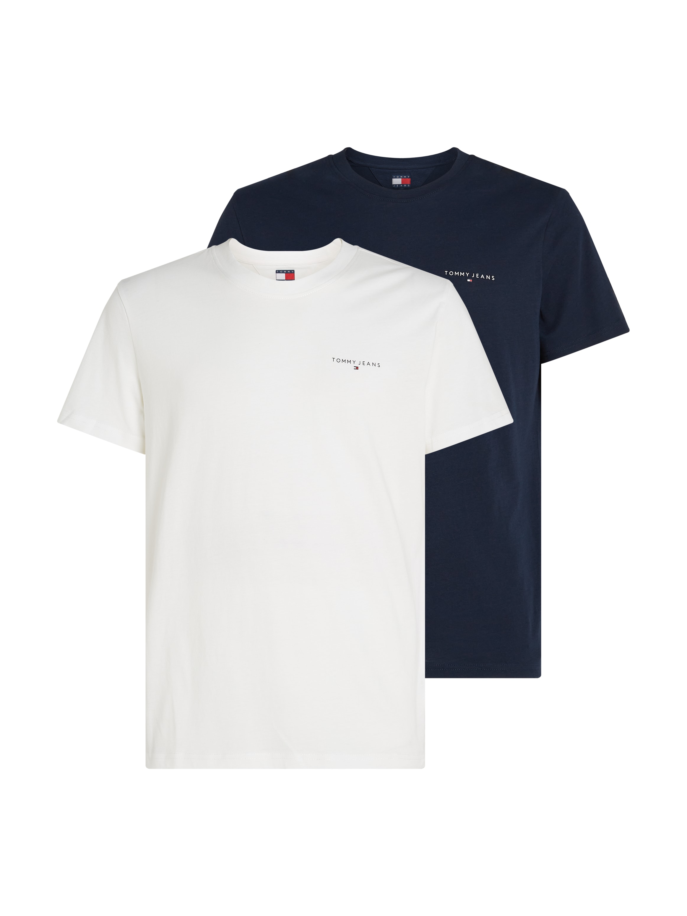 Tommy Jeans T-Shirt, (Packung, 2 tlg., 2er-Pack), mit dezentem Logo