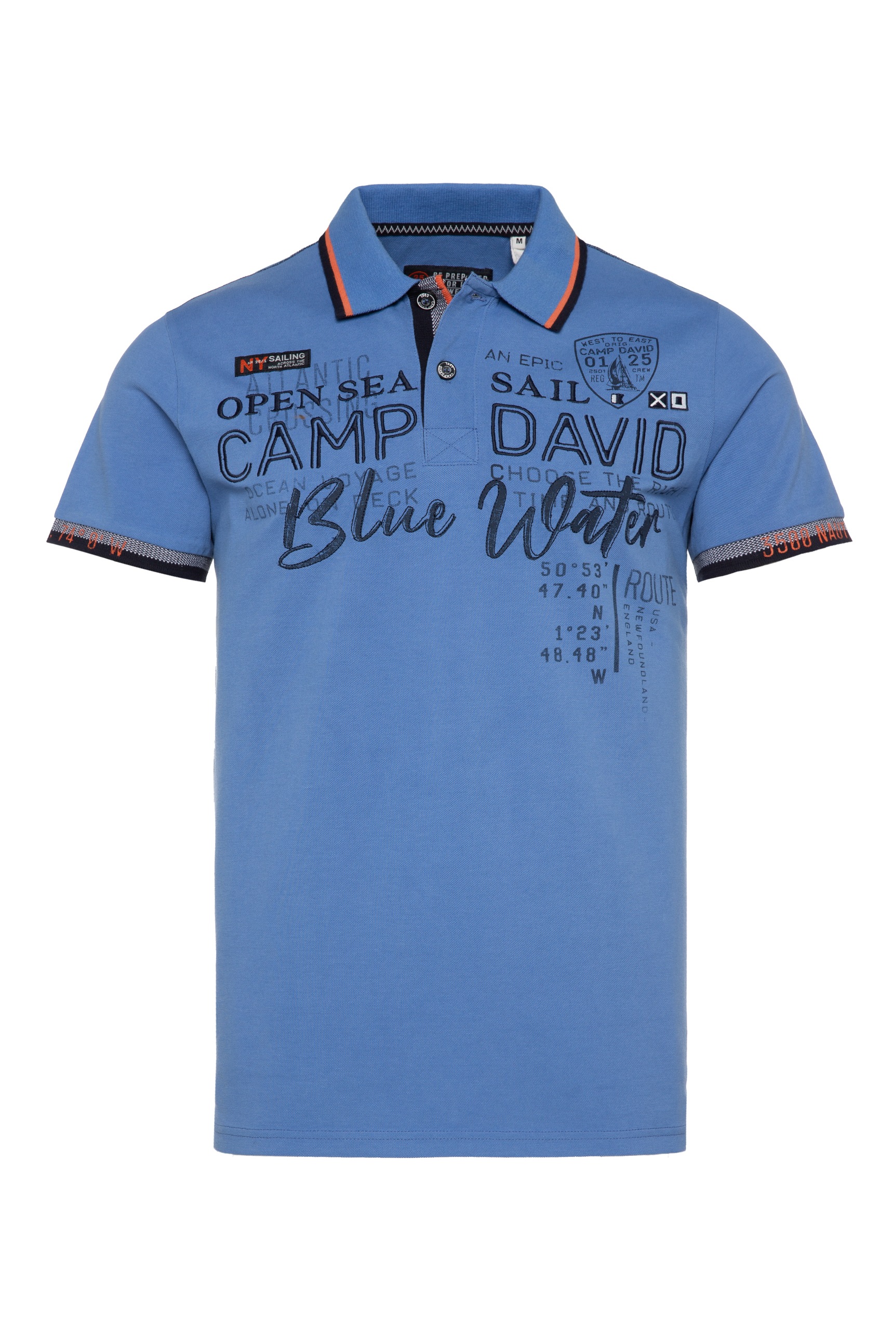 CAMP DAVID Poloshirt, aus Baumwolle