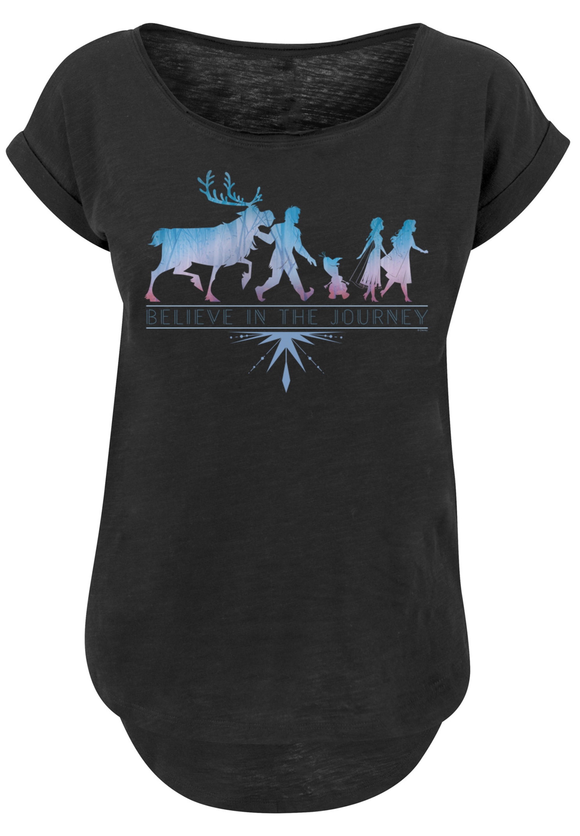 F4NT4STIC T-Shirt »Frozen 2 Believe In The Journey'« Print