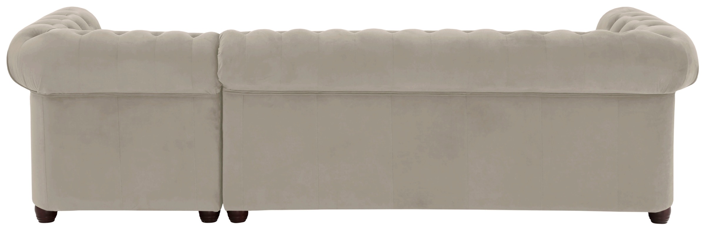 Home affaire Chesterfield-Sofa »New Castle L-Form«, hochwertige Knopfheftung in Chesterfield-Design, B/T/H: 255(171/72)