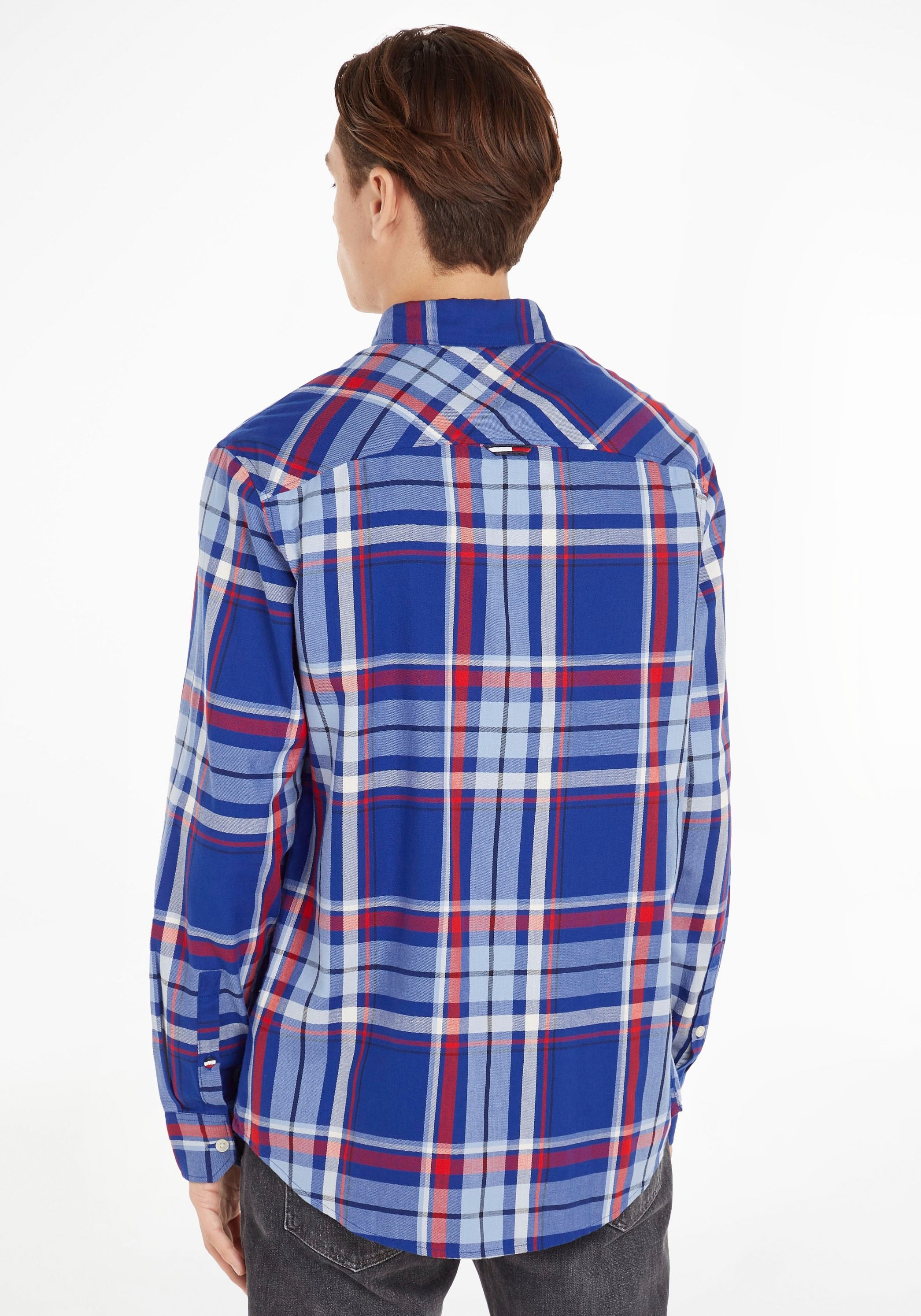 Tommy Jeans Langarmhemd "TJM CLSC ESSENTIAL CHECK SHIRT" günstig online kaufen