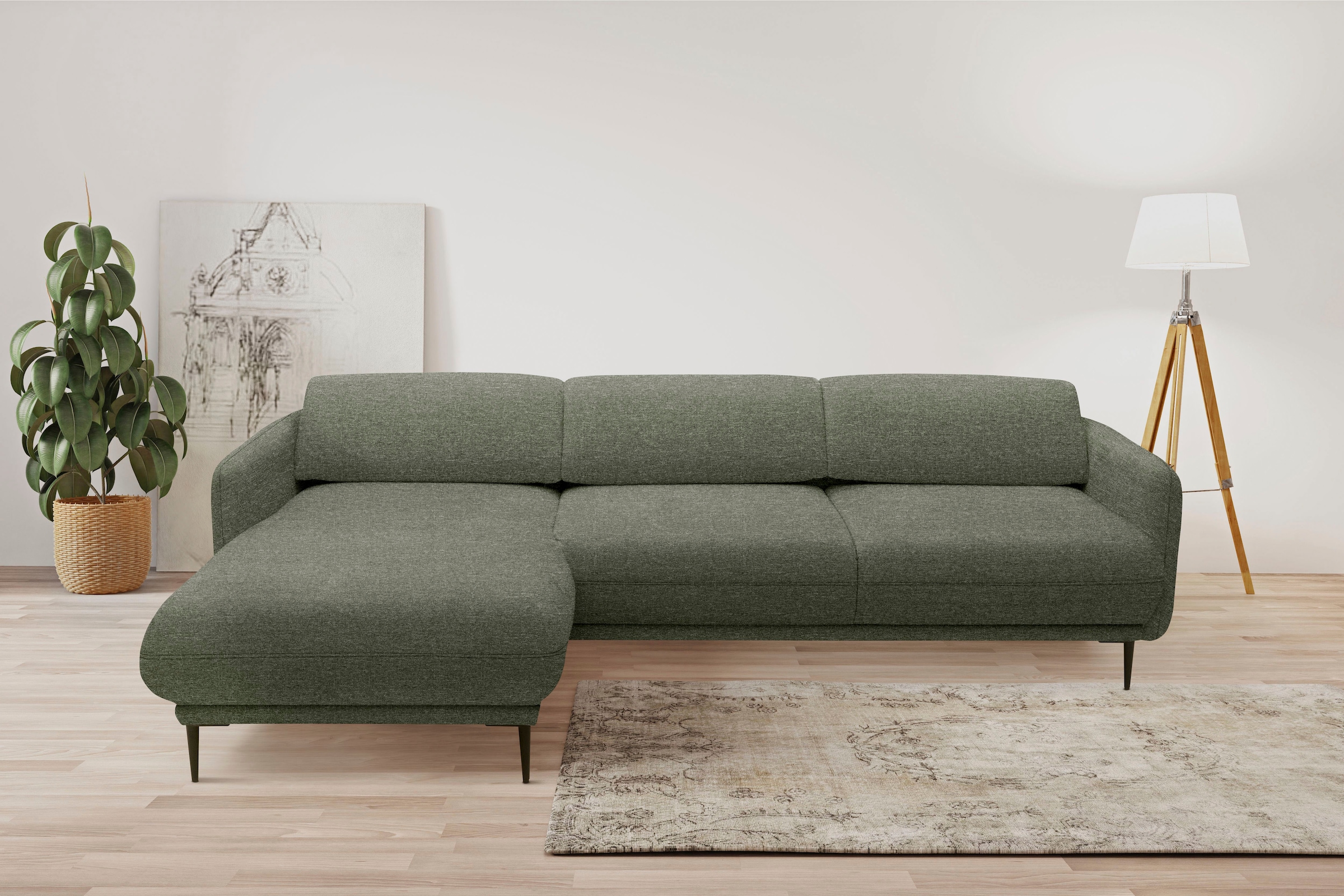 andas Ecksofa "Skovsende Sitzbreite 245 cm, Rückenlehne stufenlos hochklapp günstig online kaufen