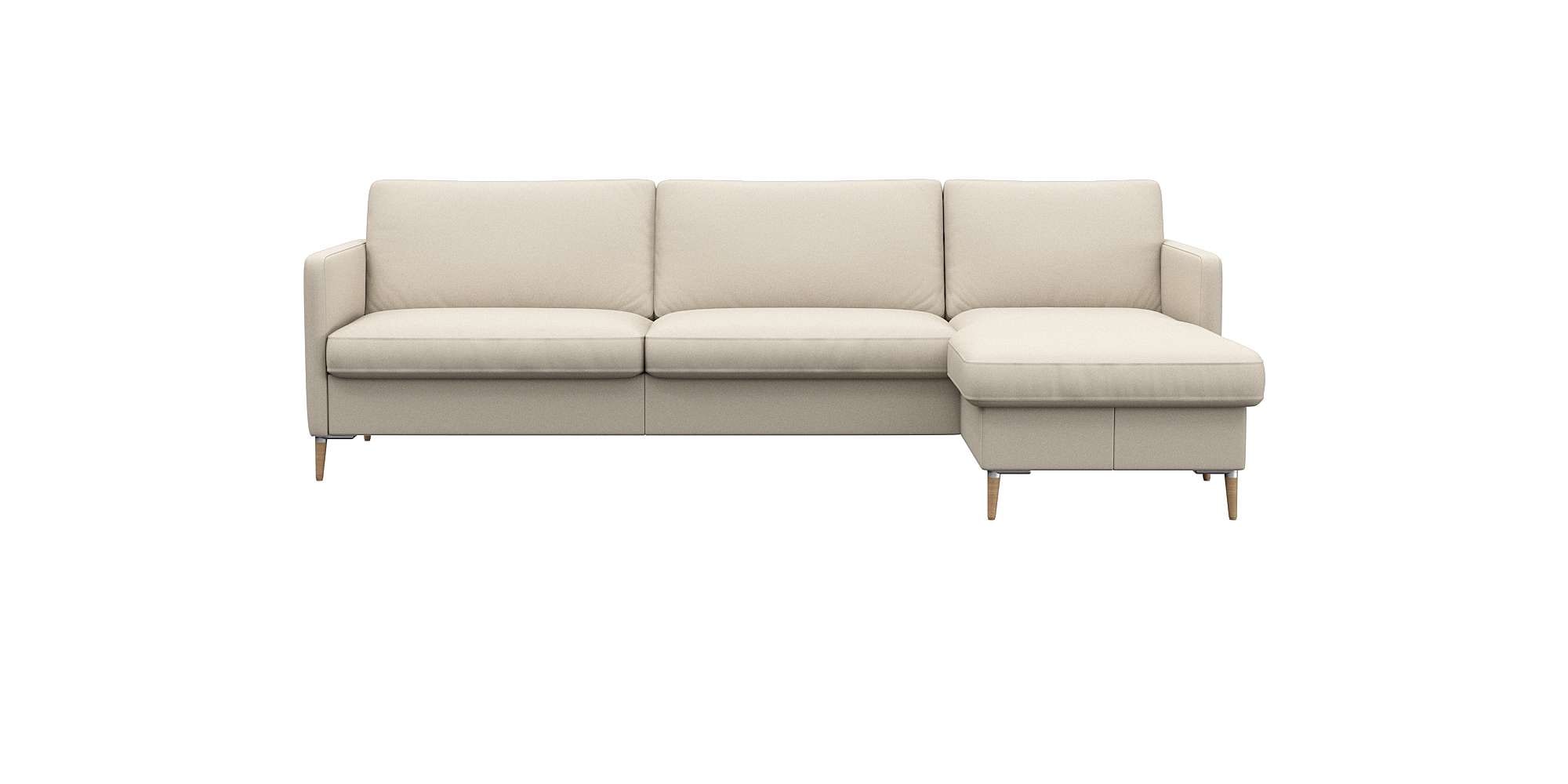 FLEXLUX Ecksofa "Fiore, super Sitzkomfort durch Kaltschaum im Sitz, L-Form" günstig online kaufen