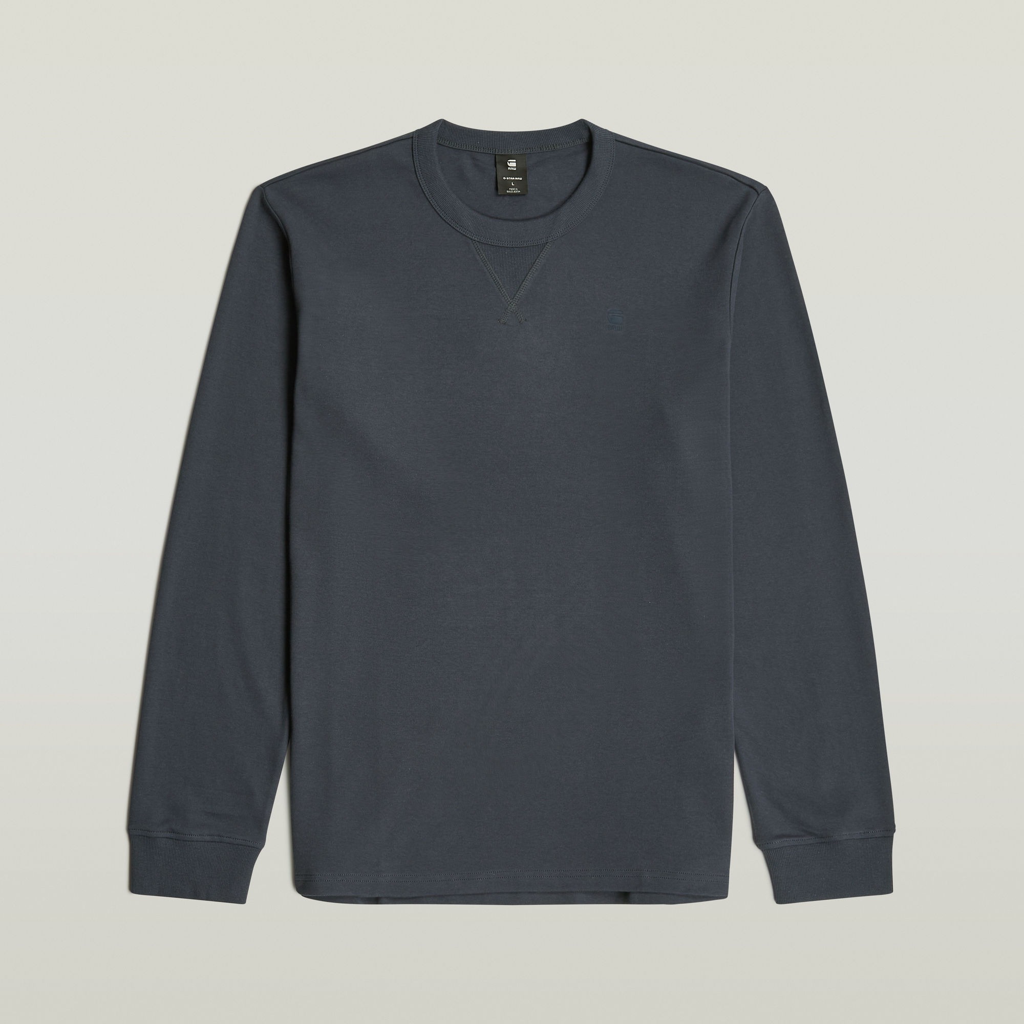 G-STAR Longsleeve »Nifous R«, mit geripptem Einsatz vorne