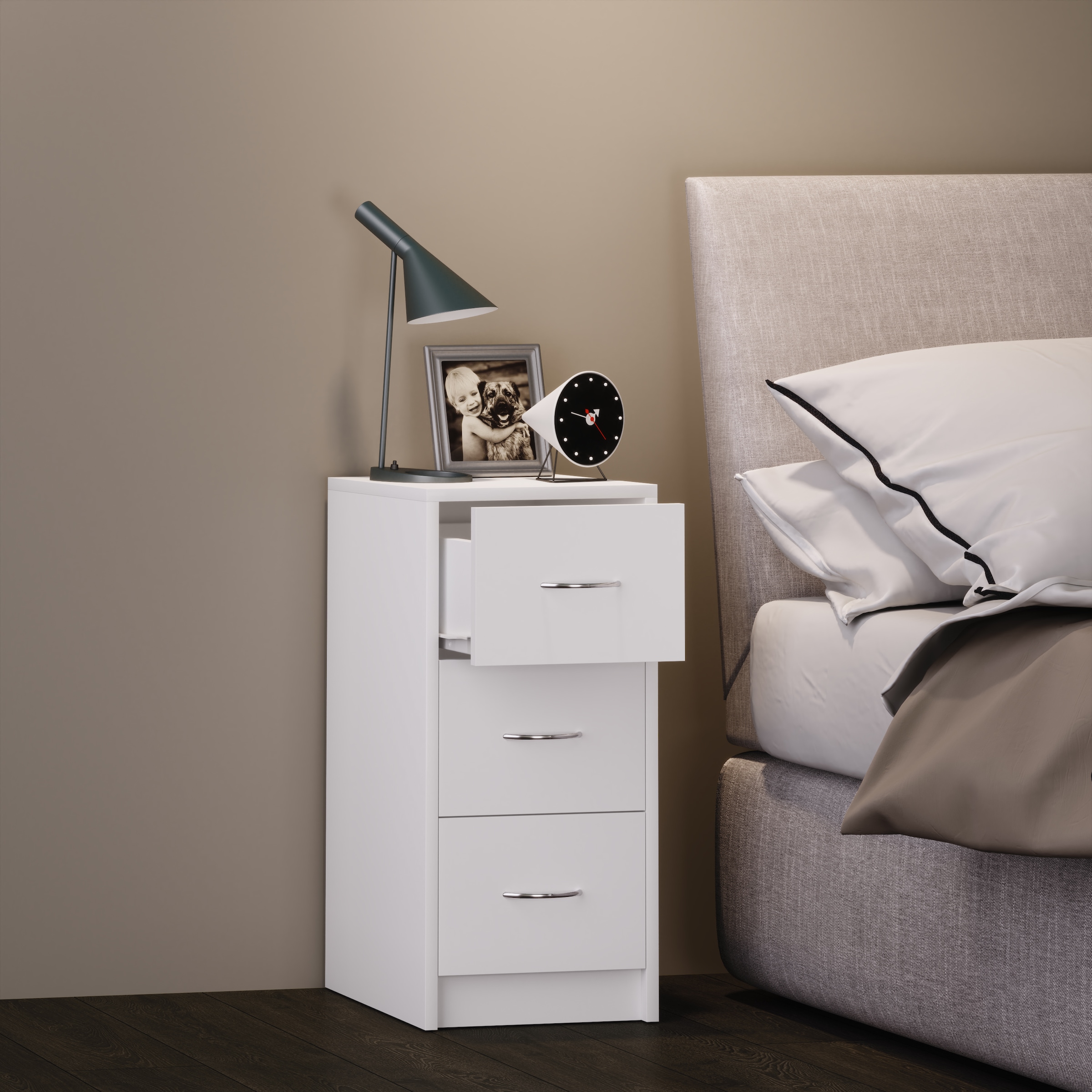 VCM Nachttisch »Holz Nachtschrank Nachttisch Schublade Boxal Maxi«