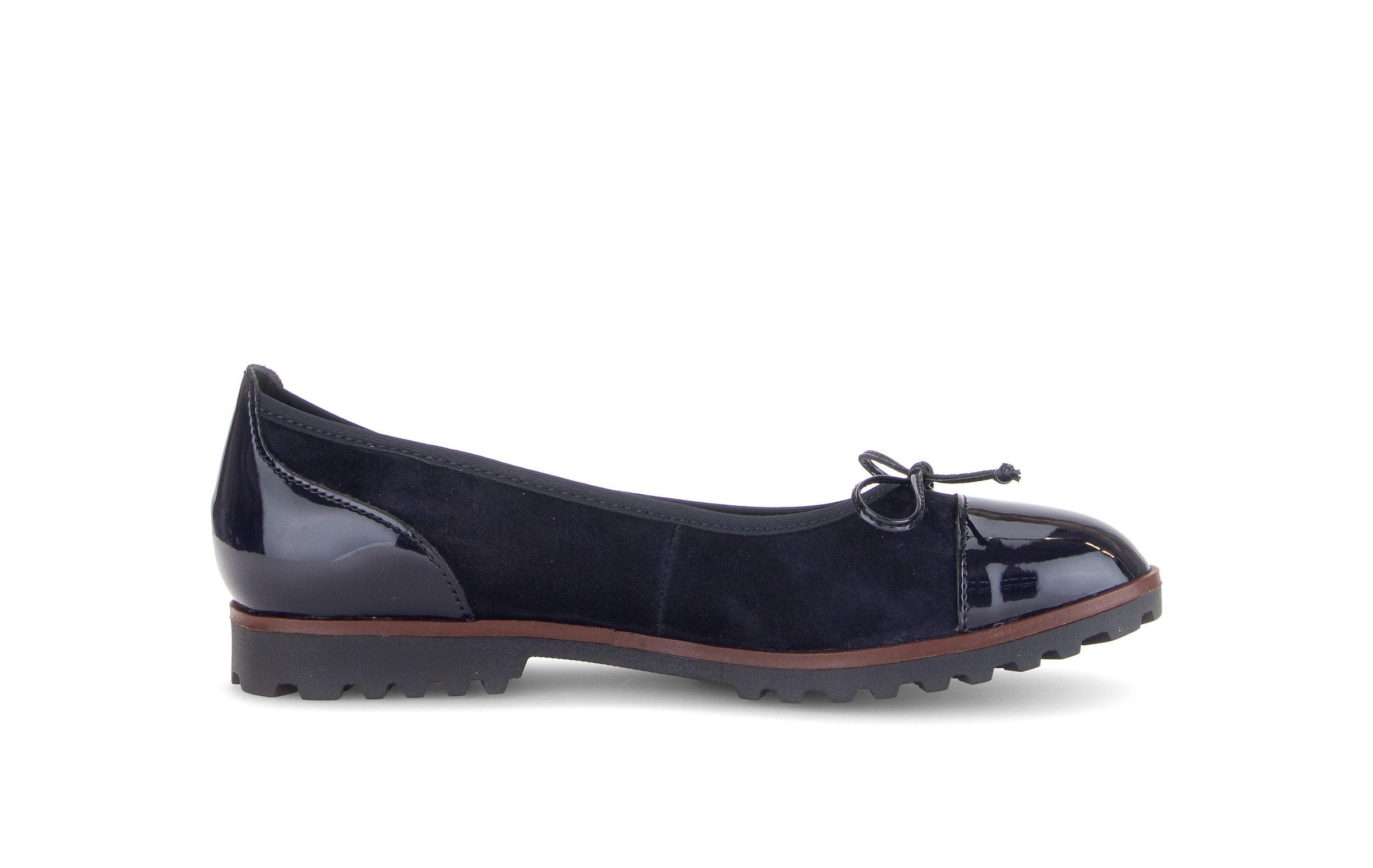 Gabor Ballerina  Blockabsatz, Businessmode, Schlüpfschuh mit Zierschleife