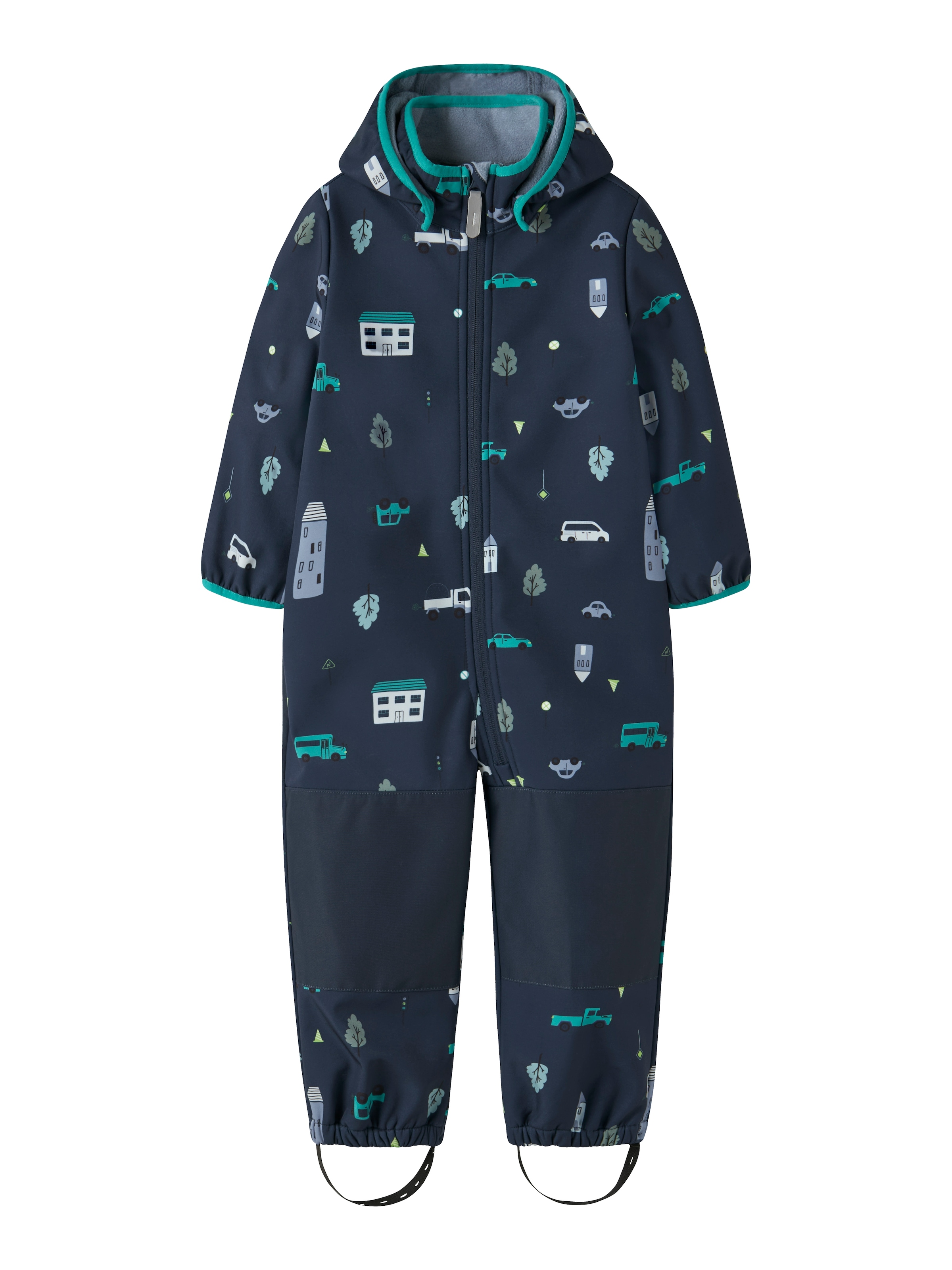 Name It Softshelloverall "NMMMALTA05 SOFTSHELL SUIT AOP FO1" Materialmix, wasserdicht, winddicht