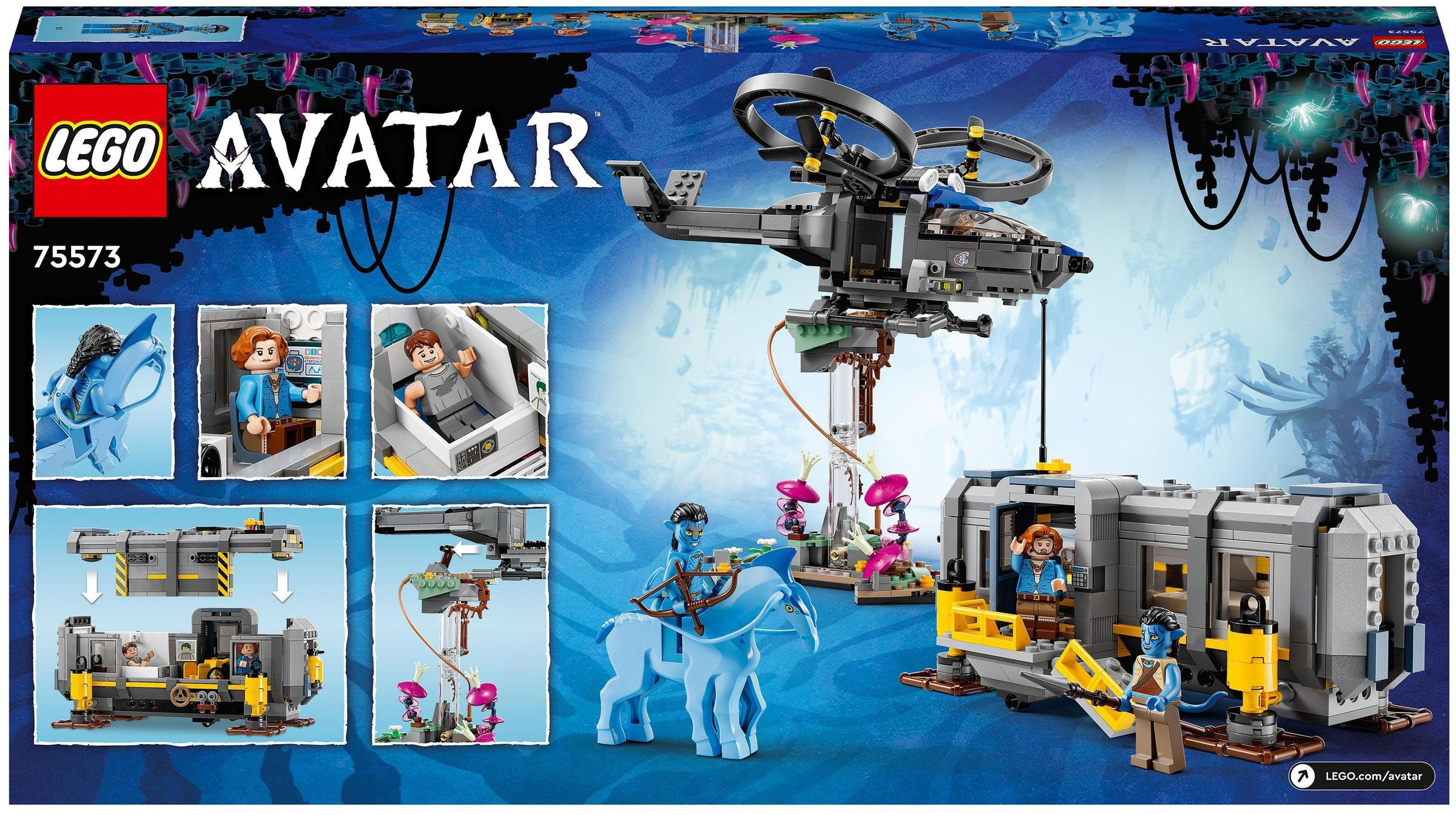 LEGO® Konstruktionsspielsteine »Schwebende Berge: Site 26 und RDA Samson (75573), LEGO® Avatar«, (887 St.), Made in Europe