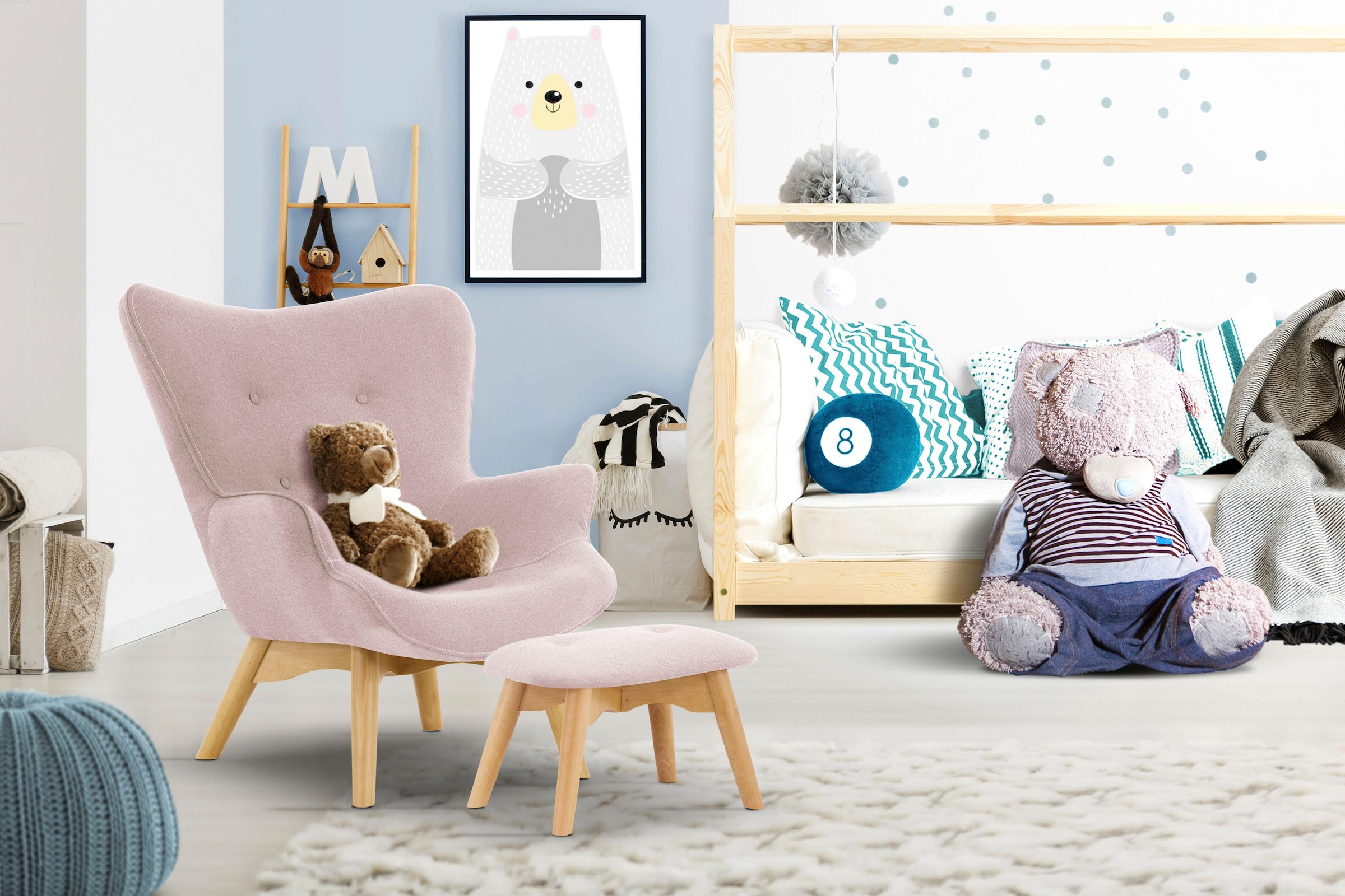 Home affaire Sessel "Duca Mini" in kleiner Ausführung für Kinder günstig online kaufen